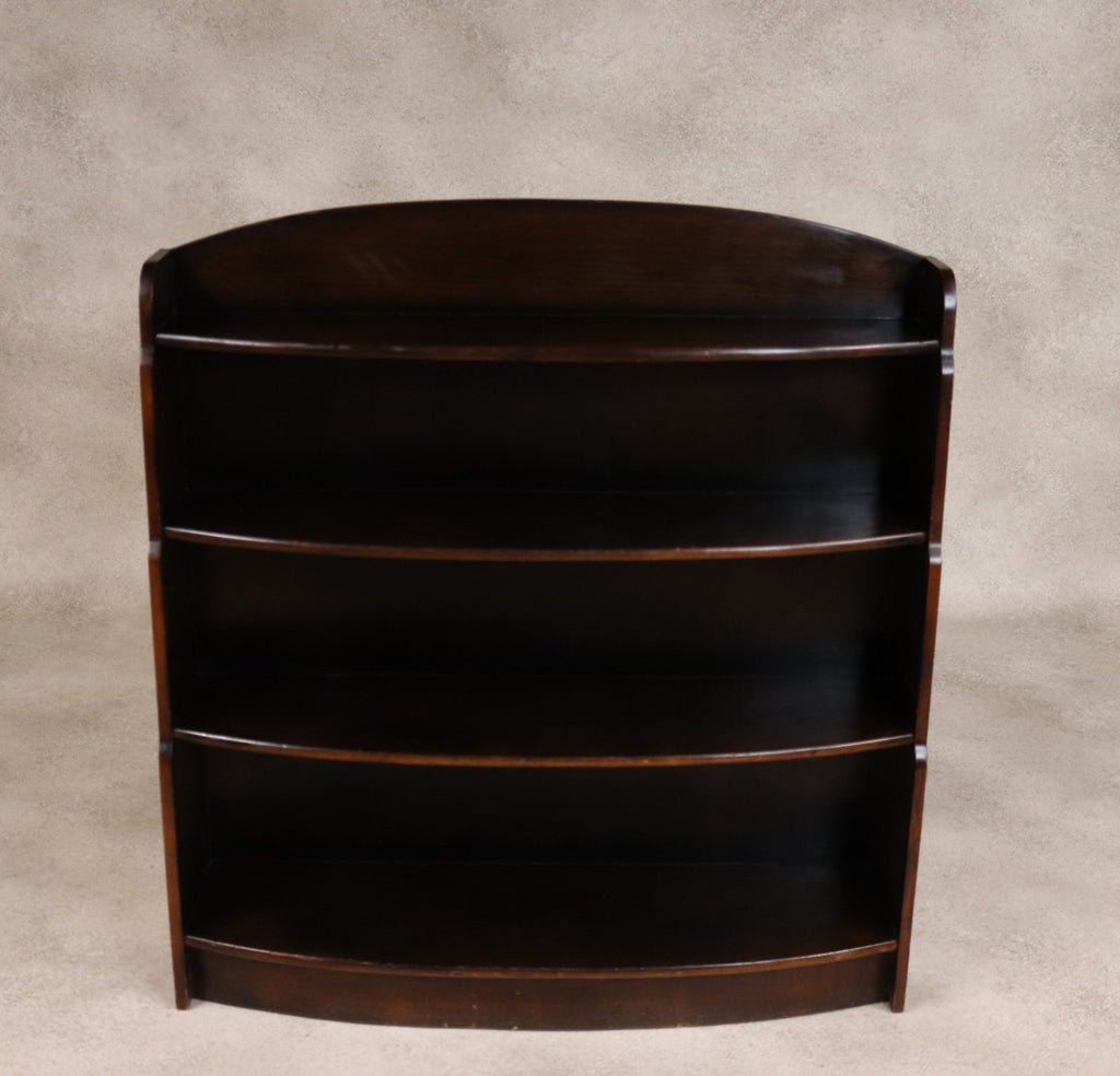 Vintage Oak Waterfall Open Bookcase