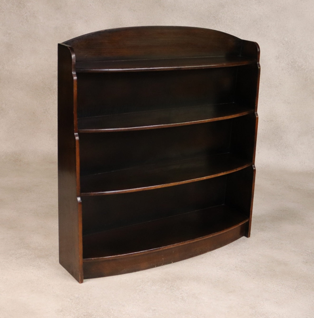 Vintage Oak Waterfall Open Bookcase