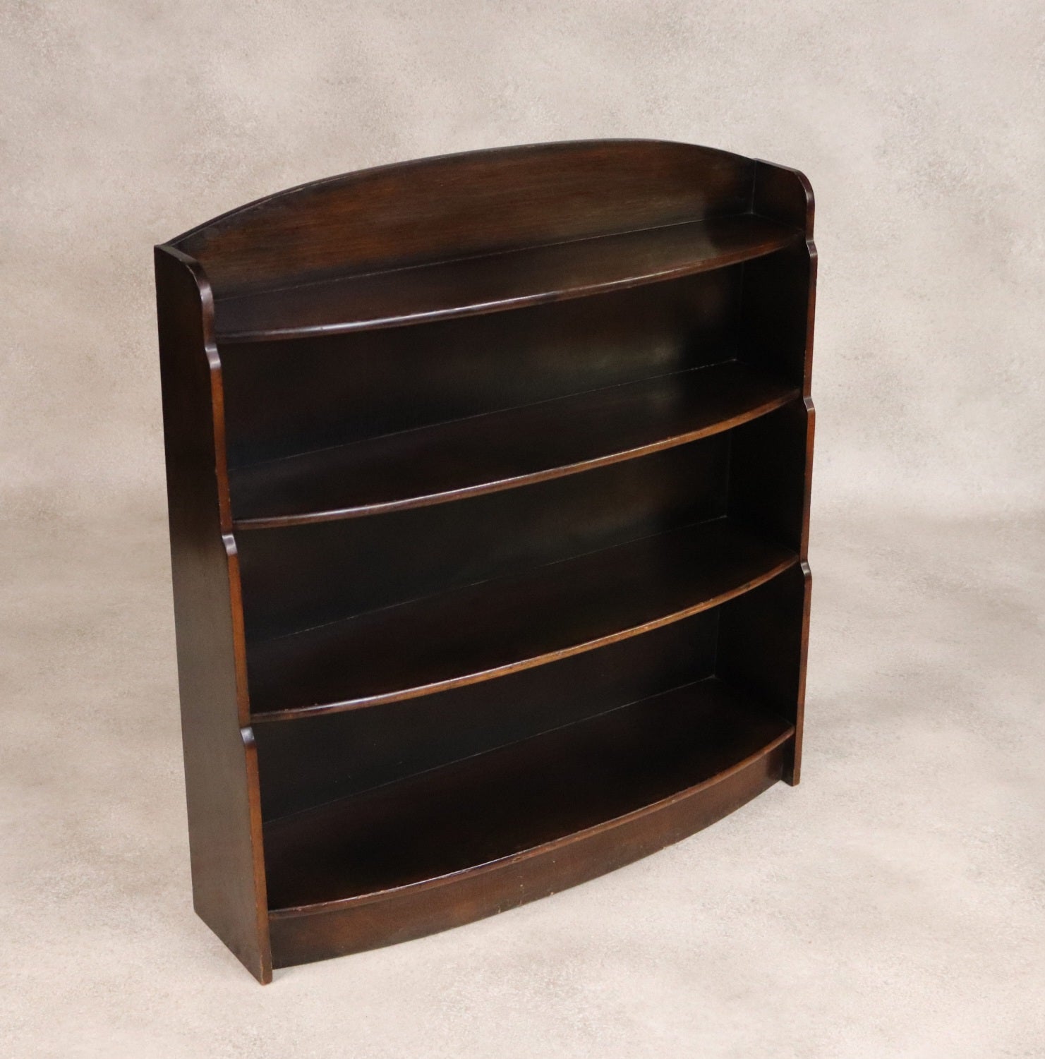 Vintage Oak Waterfall Open Bookcase