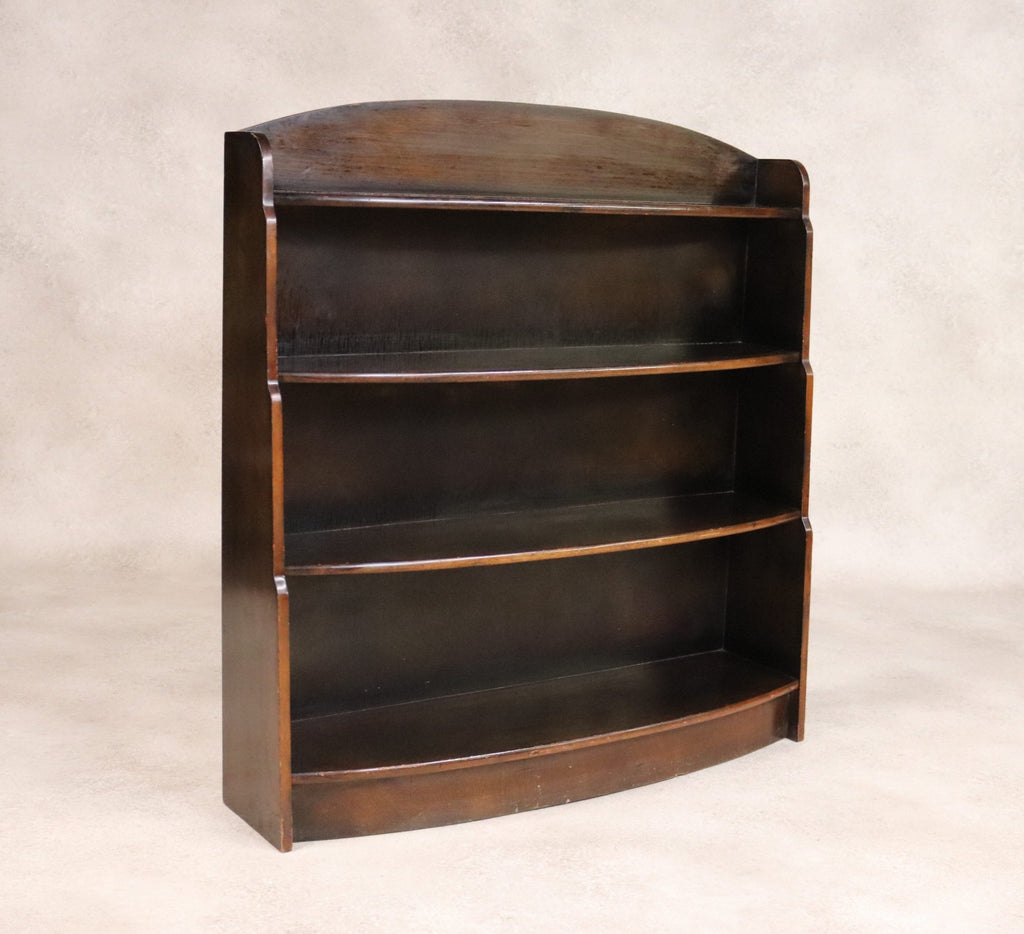 Vintage Oak Waterfall Open Bookcase