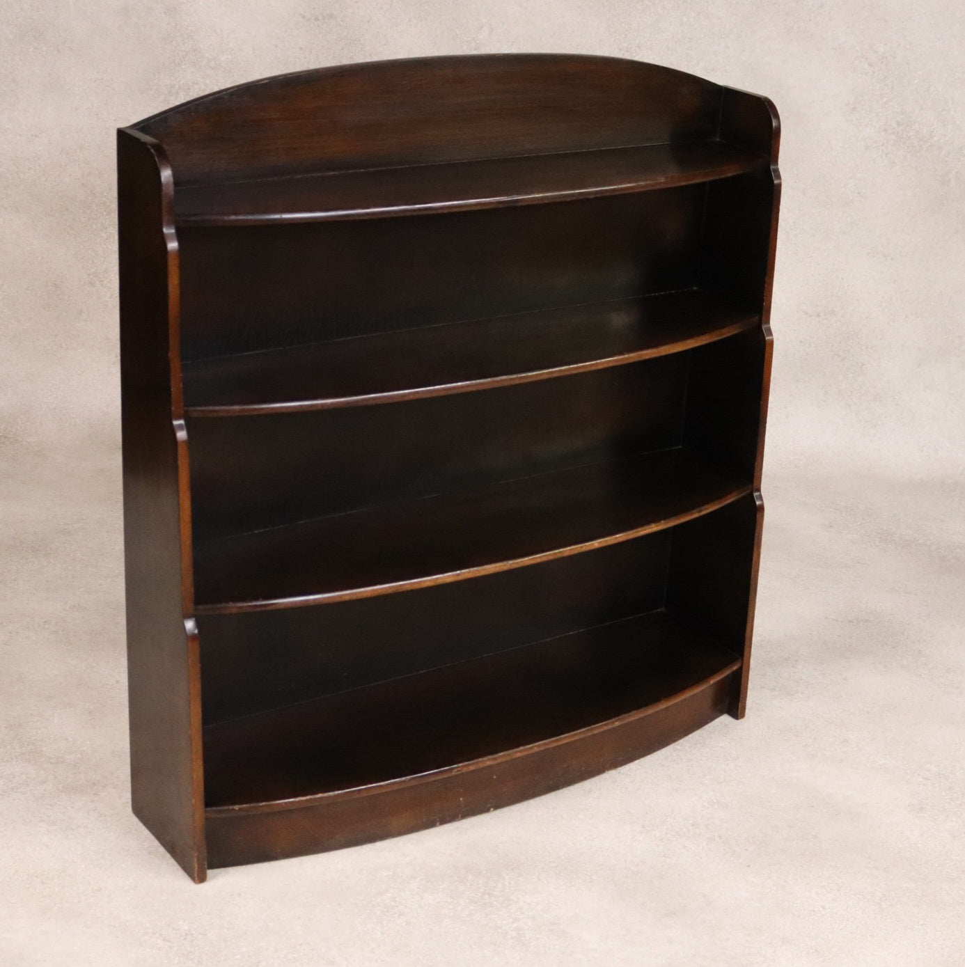 Vintage Oak Waterfall Open Bookcase