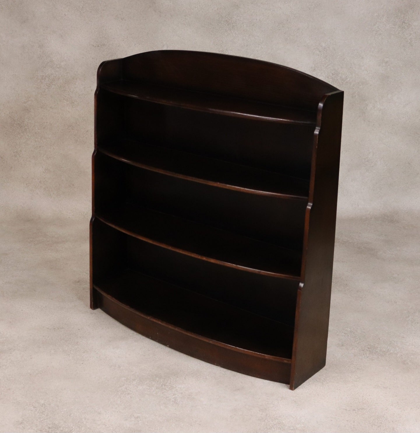 Vintage Oak Waterfall Open Bookcase