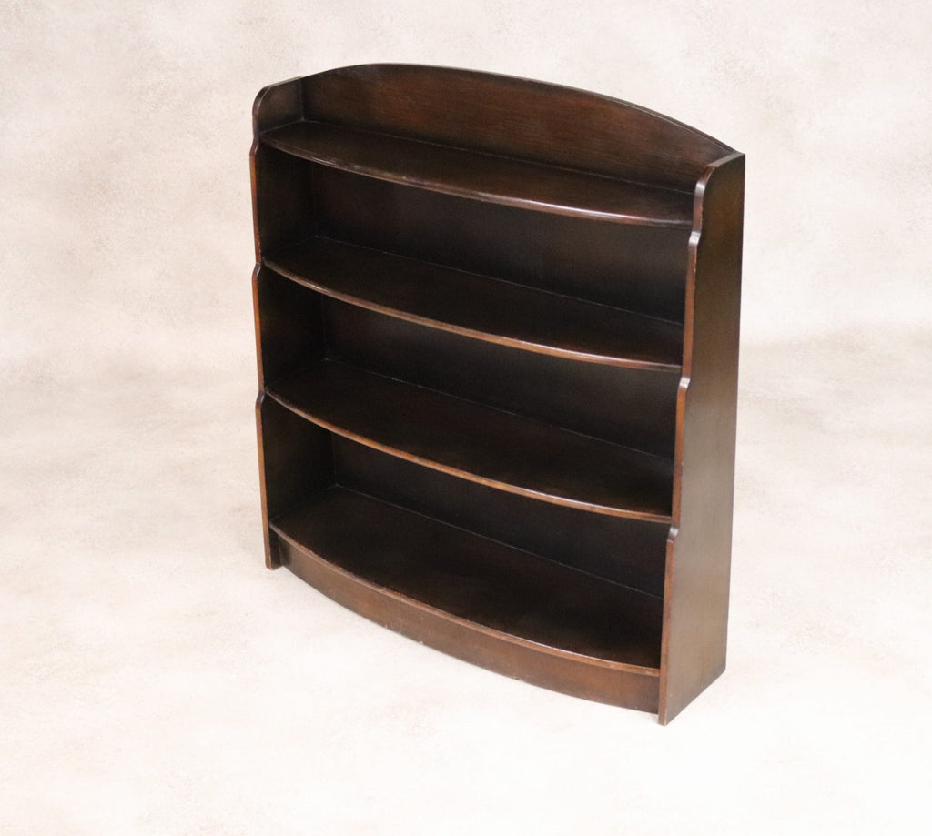 Vintage Oak Waterfall Open Bookcase