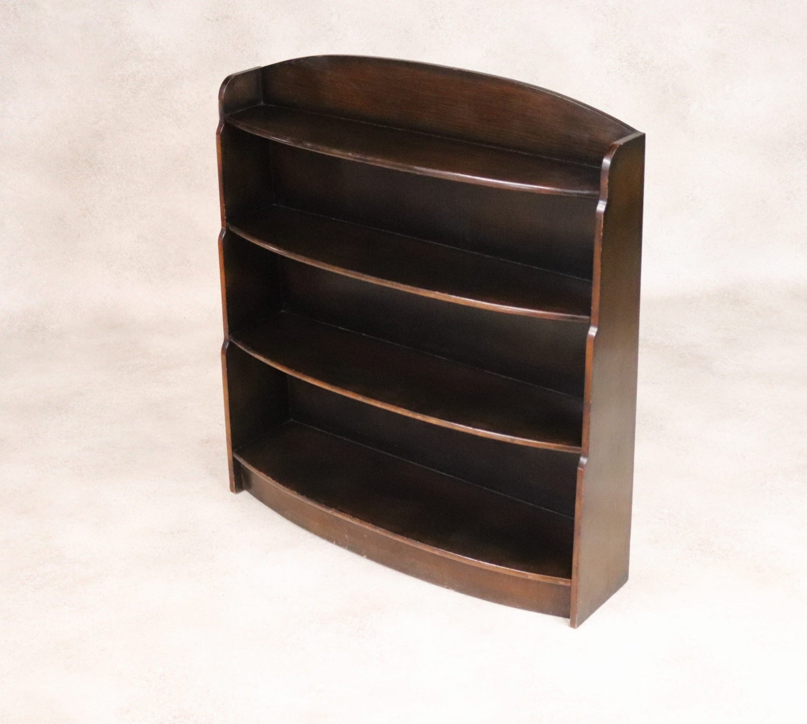 Vintage Oak Waterfall Open Bookcase