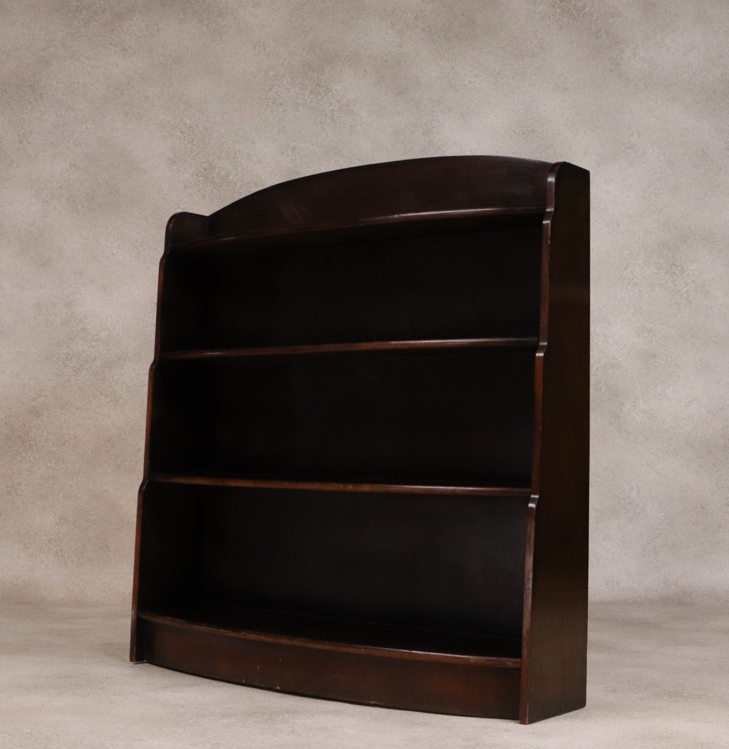 Vintage Oak Waterfall Open Bookcase