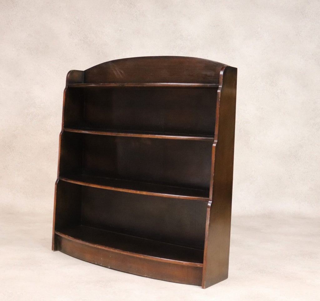 Vintage Oak Waterfall Open Bookcase