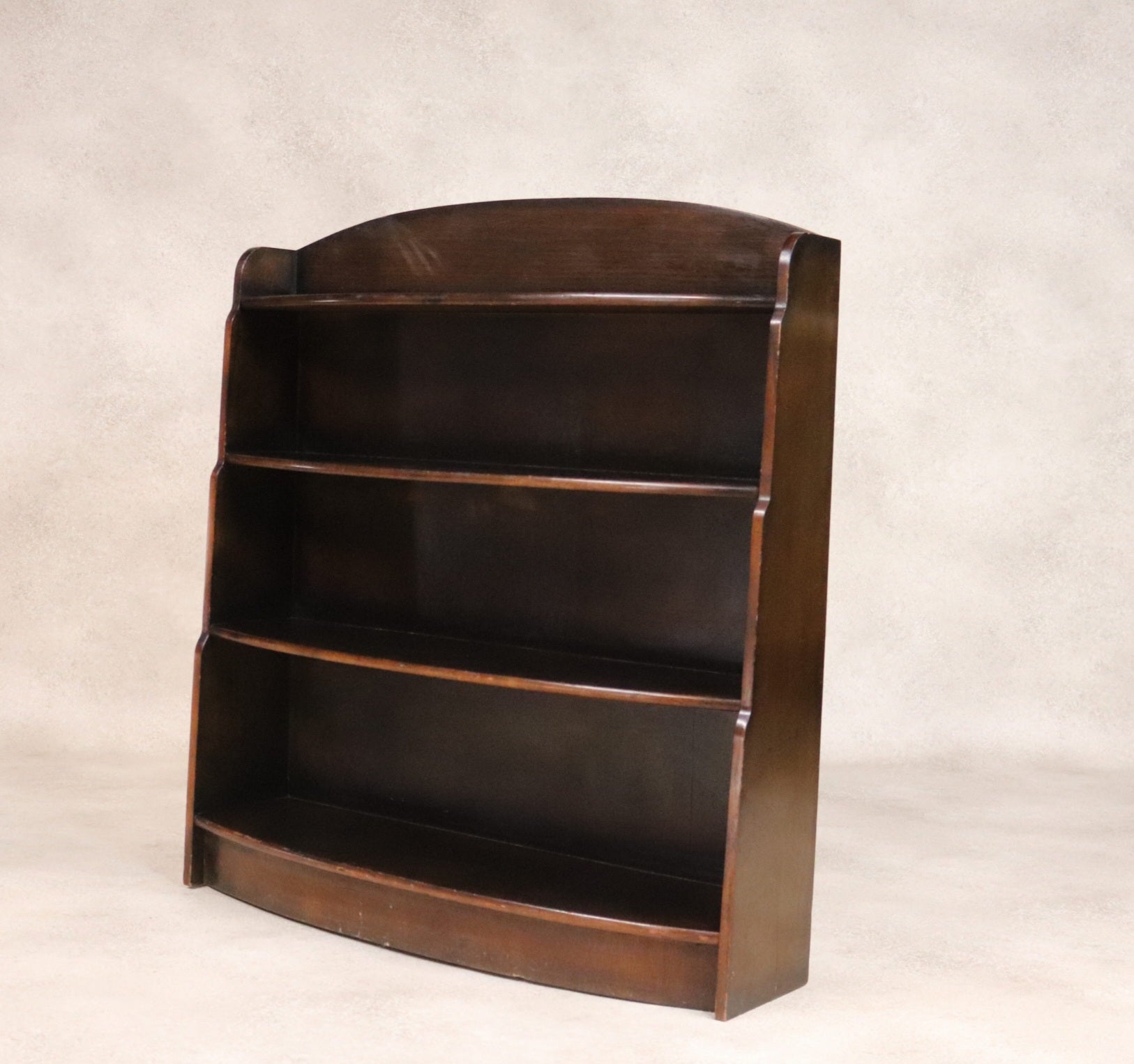 Vintage Oak Waterfall Open Bookcase