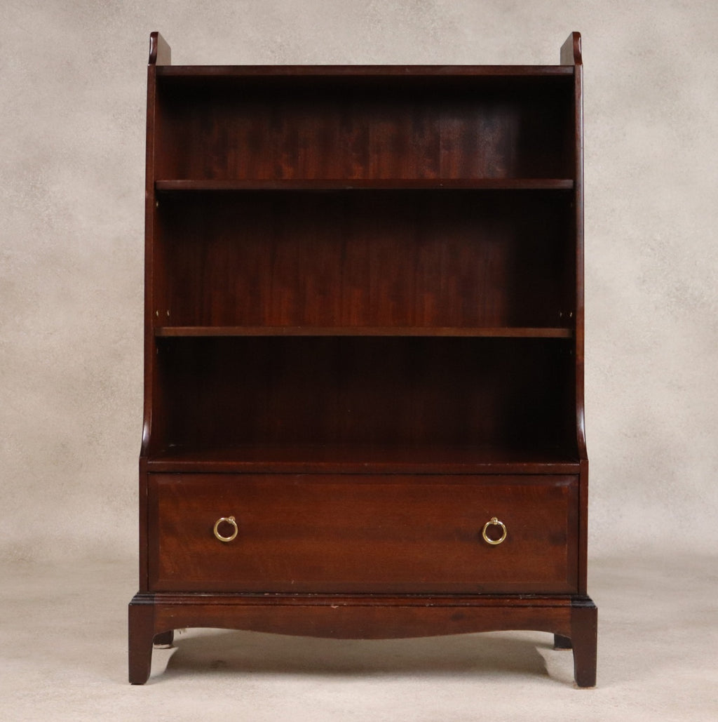 Vintage Stag Minstrel Waterfall Open Bookcase