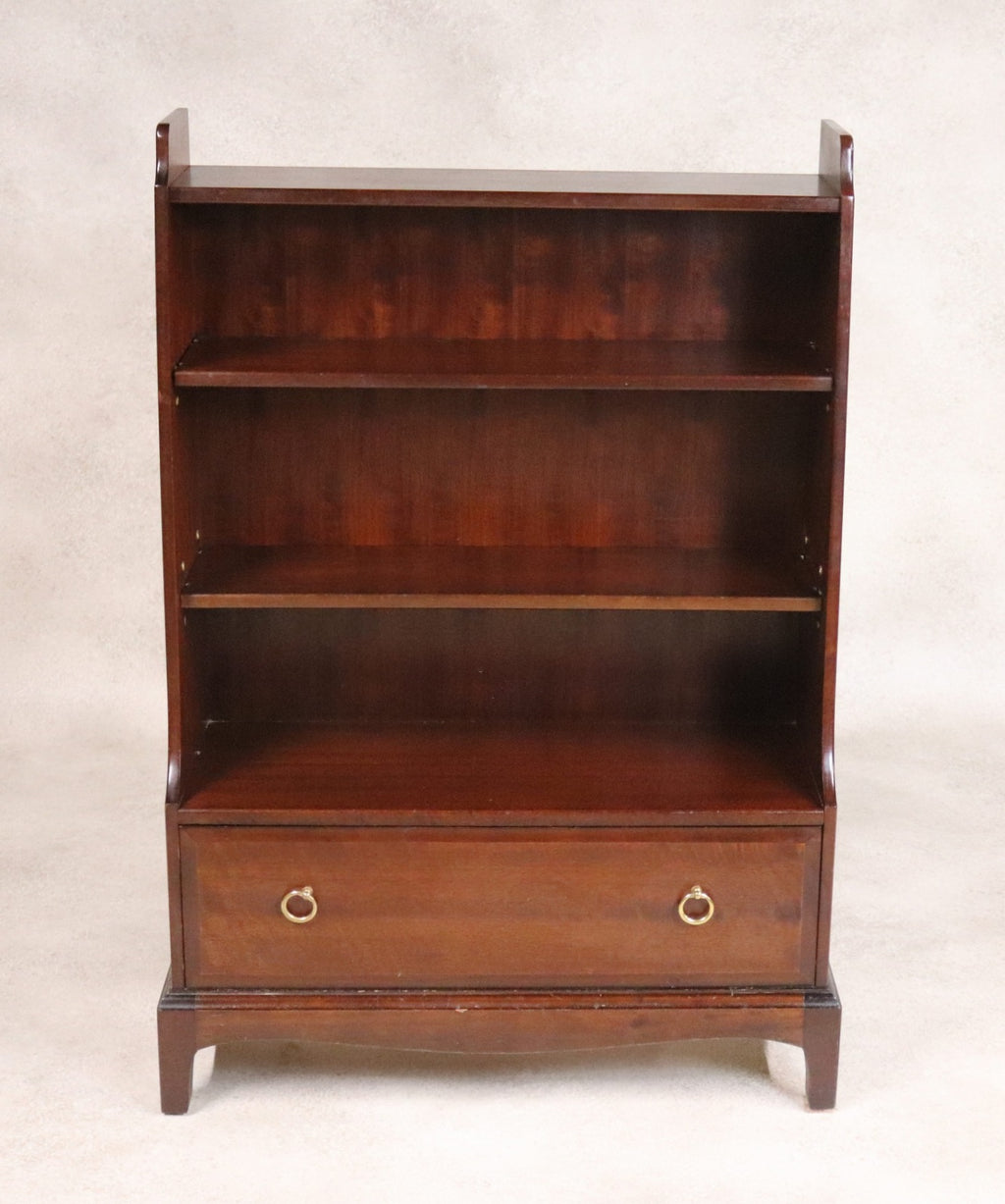 Vintage Stag Minstrel Waterfall Open Bookcase