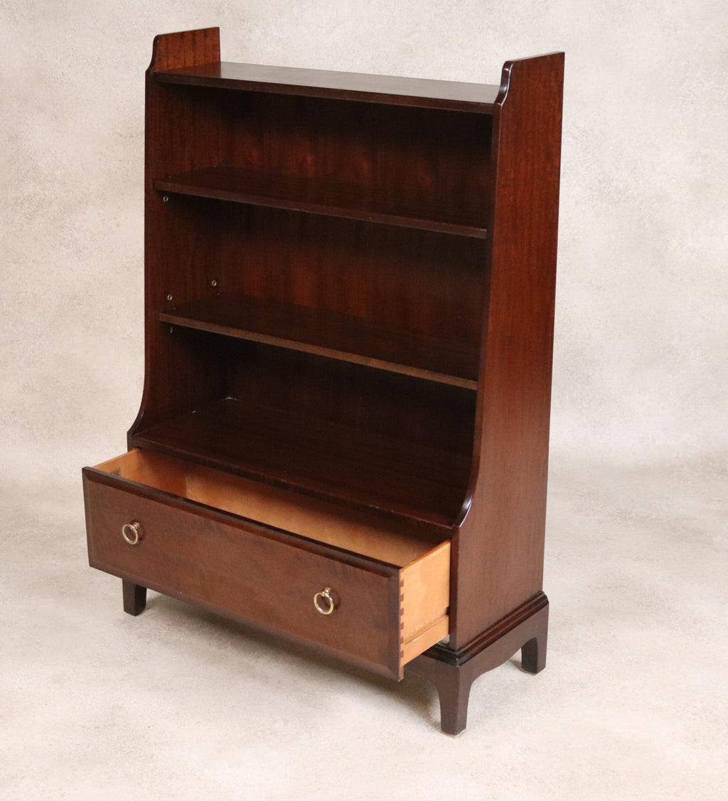 Vintage Stag Minstrel Waterfall Open Bookcase