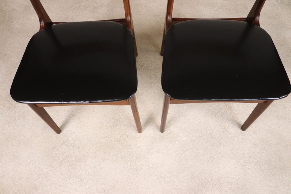 Set of 4 Danish Teak Dining Chairs Schionning & Elgaard Randers Mobelfabrik MCM