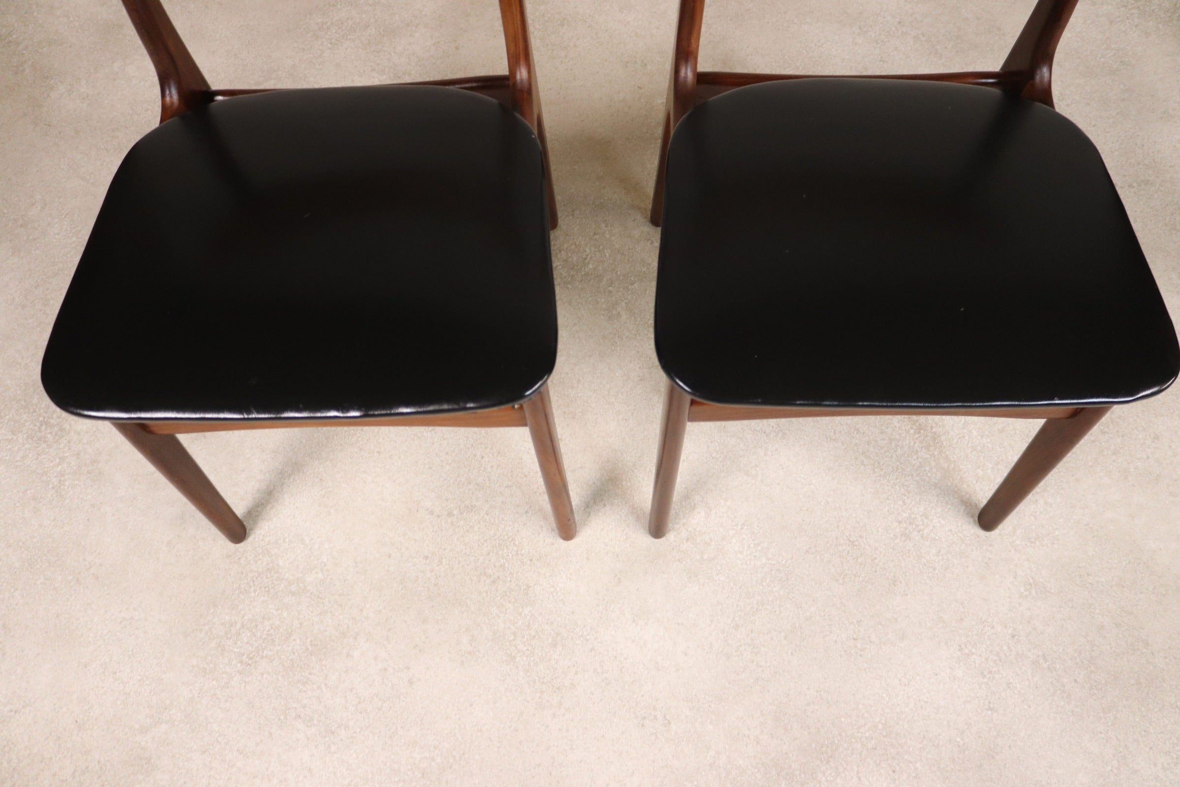 Set of 4 Danish Teak Dining Chairs Schionning & Elgaard Randers Mobelfabrik MCM