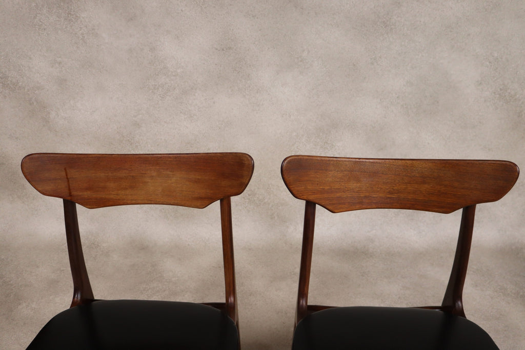 Set of 4 Danish Teak Dining Chairs Schionning & Elgaard Randers Mobelfabrik MCM