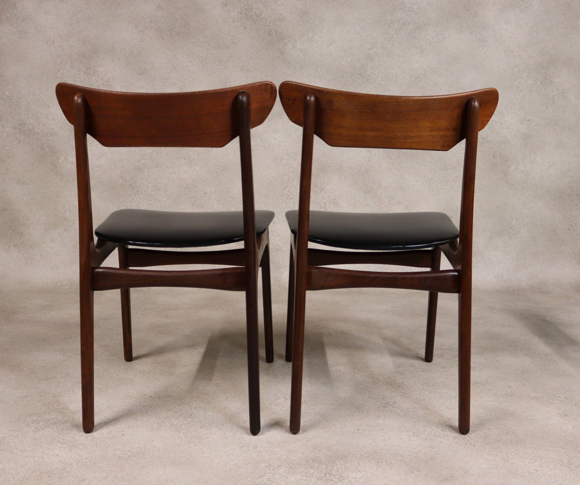 Set of 4 Danish Teak Dining Chairs Schionning & Elgaard Randers Mobelfabrik MCM