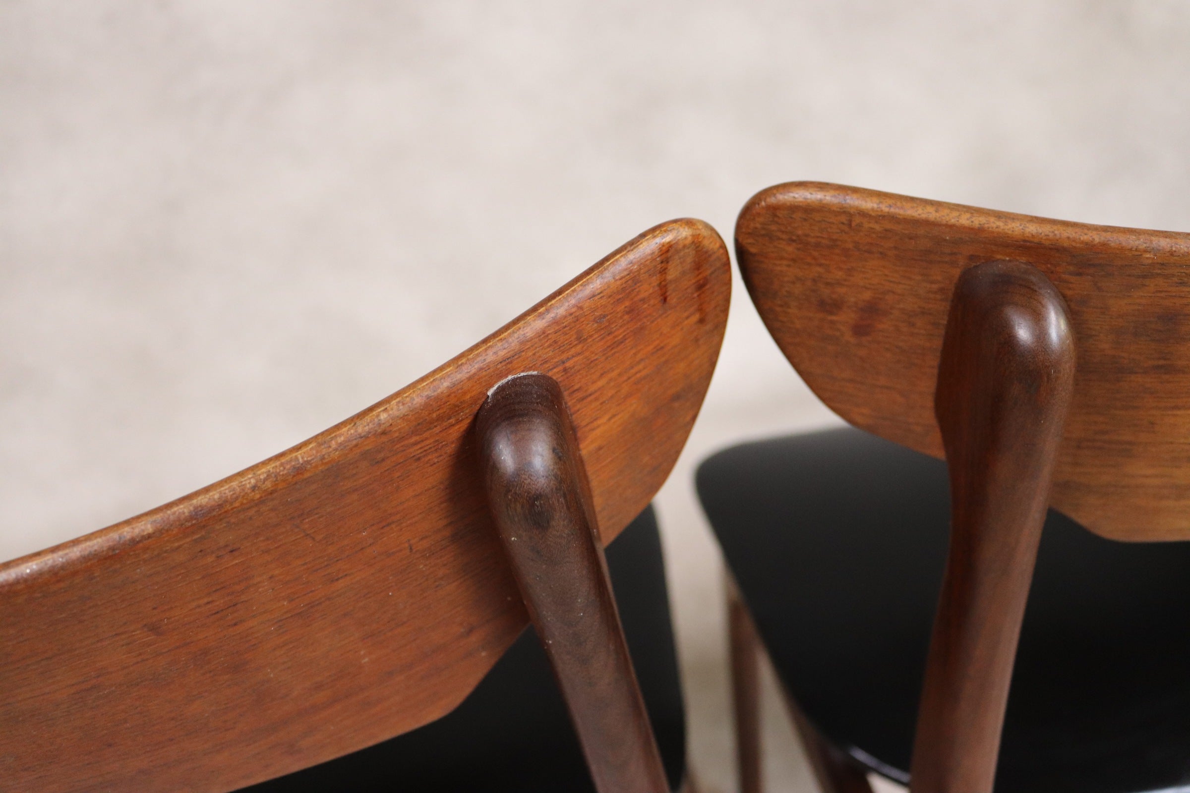 Set of 4 Danish Teak Dining Chairs Schionning & Elgaard Randers Mobelfabrik MCM