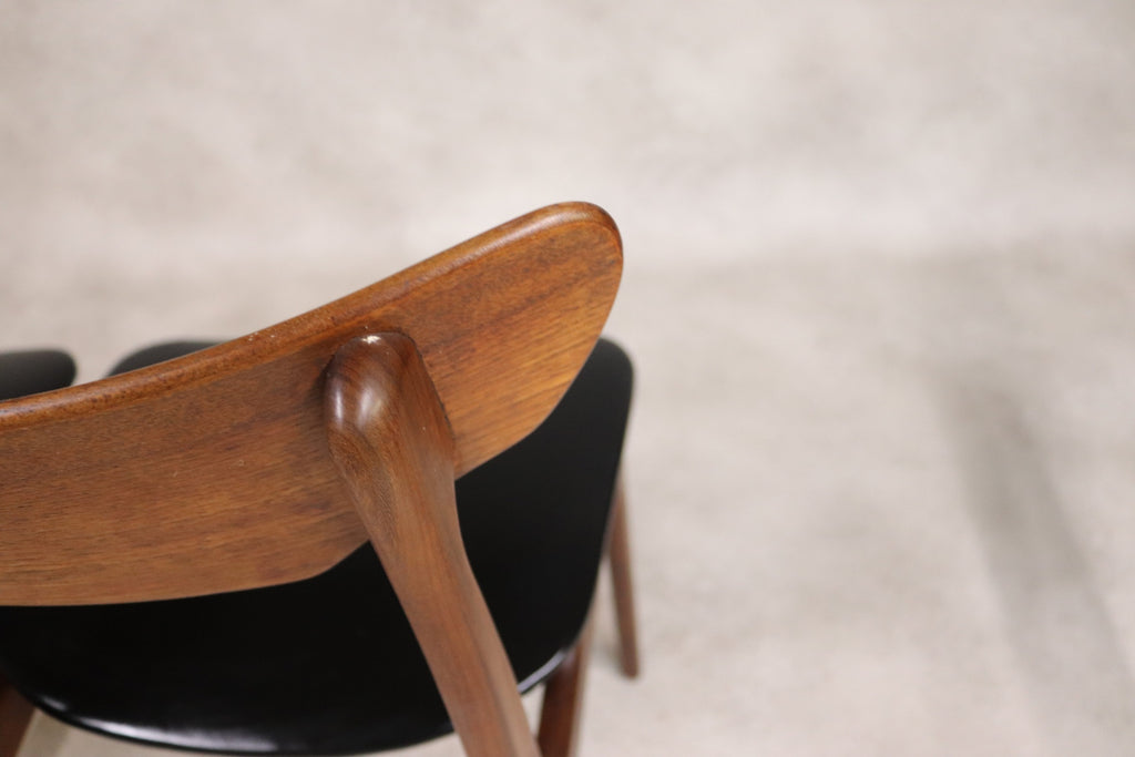 Set of 4 Danish Teak Dining Chairs Schionning & Elgaard Randers Mobelfabrik MCM