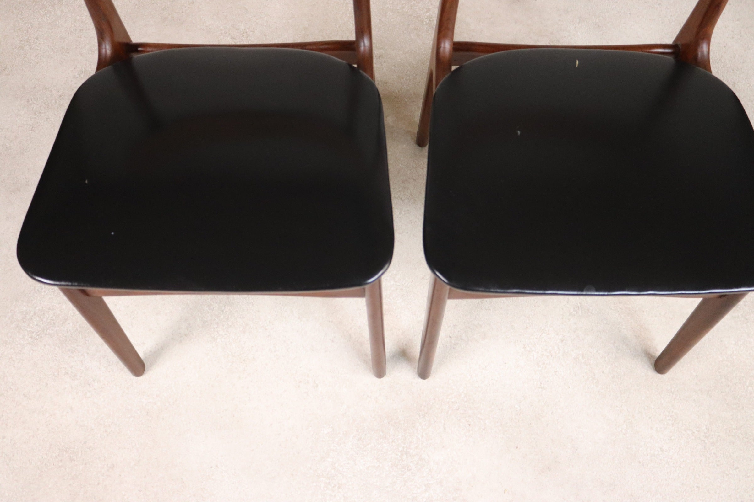 Set of 4 Danish Teak Dining Chairs Schionning & Elgaard Randers Mobelfabrik MCM