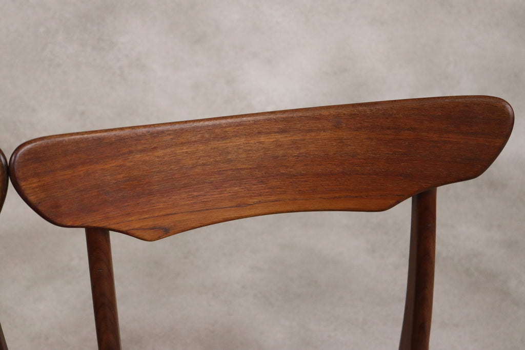 Set of 4 Danish Teak Dining Chairs Schionning & Elgaard Randers Mobelfabrik MCM