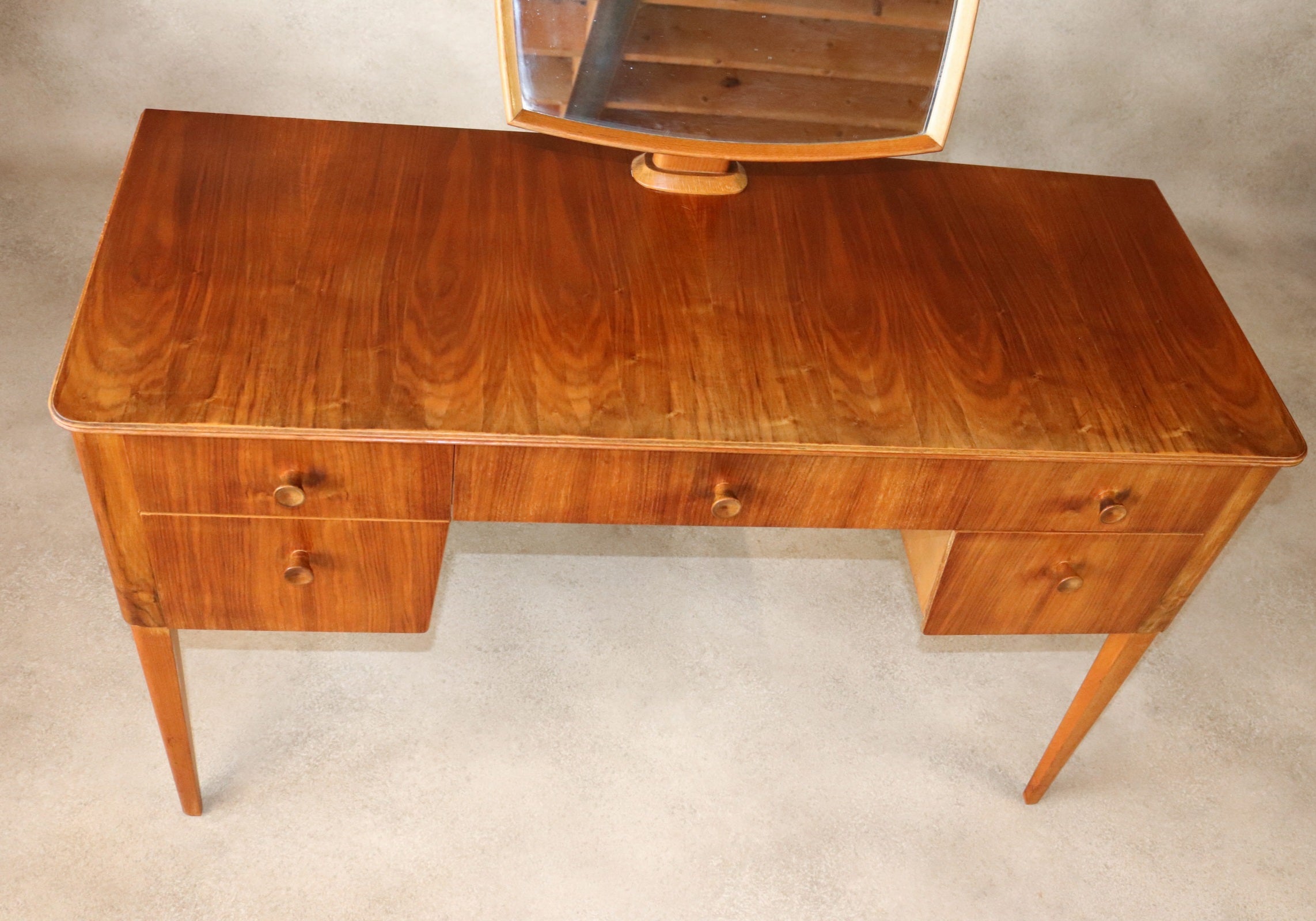 Mid Century Gordon Russell Walnut Dressing Table 1950s