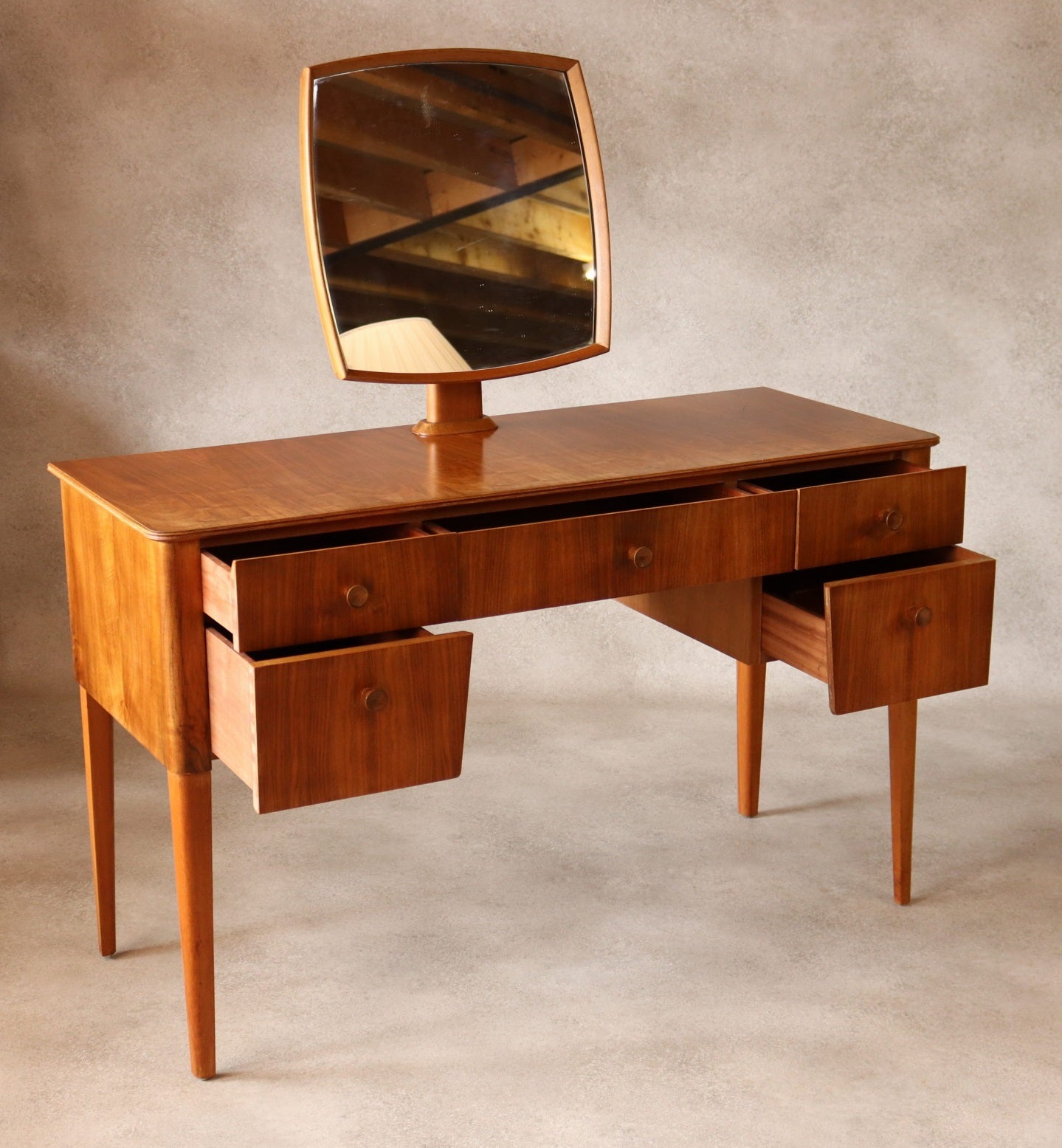 Mid Century Gordon Russell Walnut Dressing Table 1950s