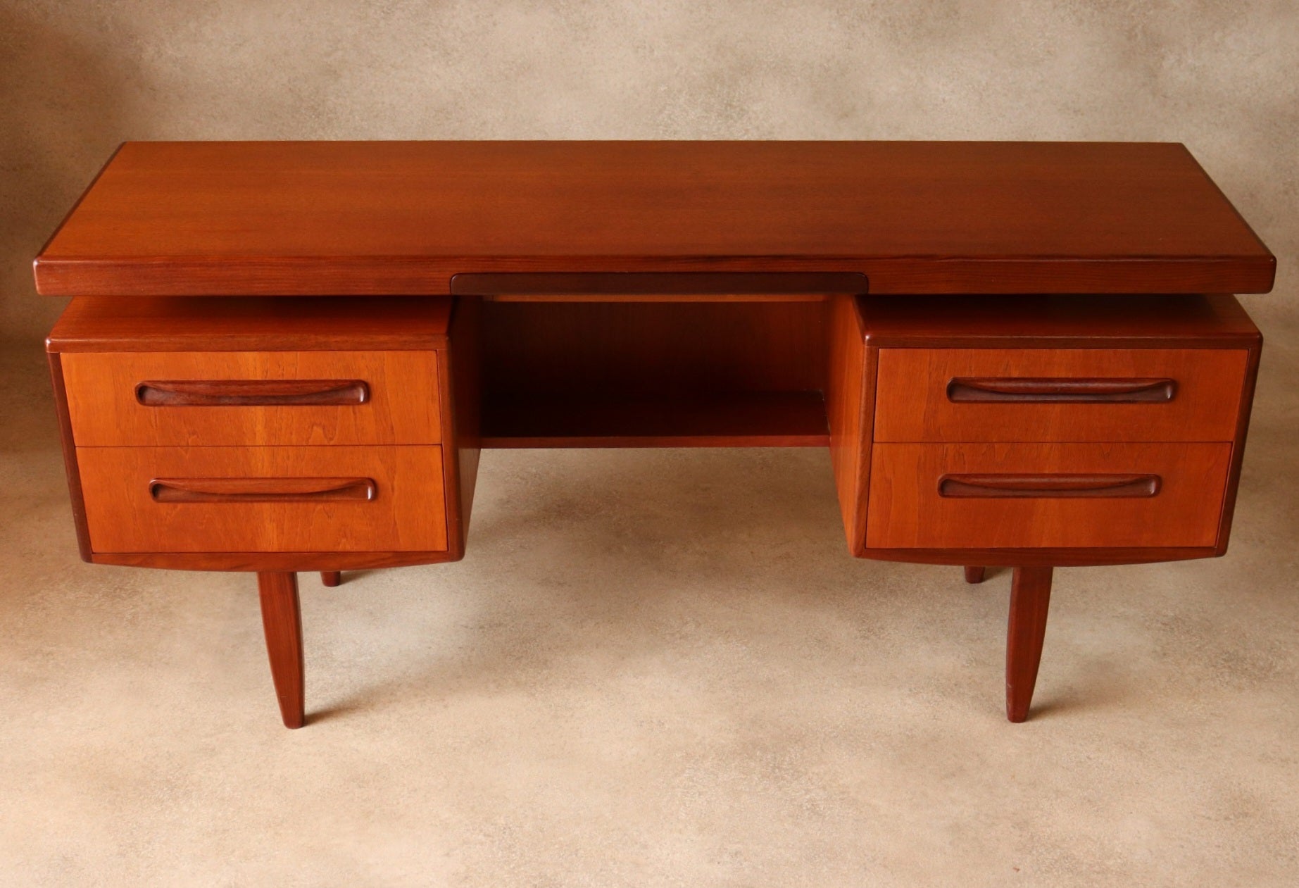 Mid Century G Plan Fresco Teak 'Floating' Desk / Dressing Table