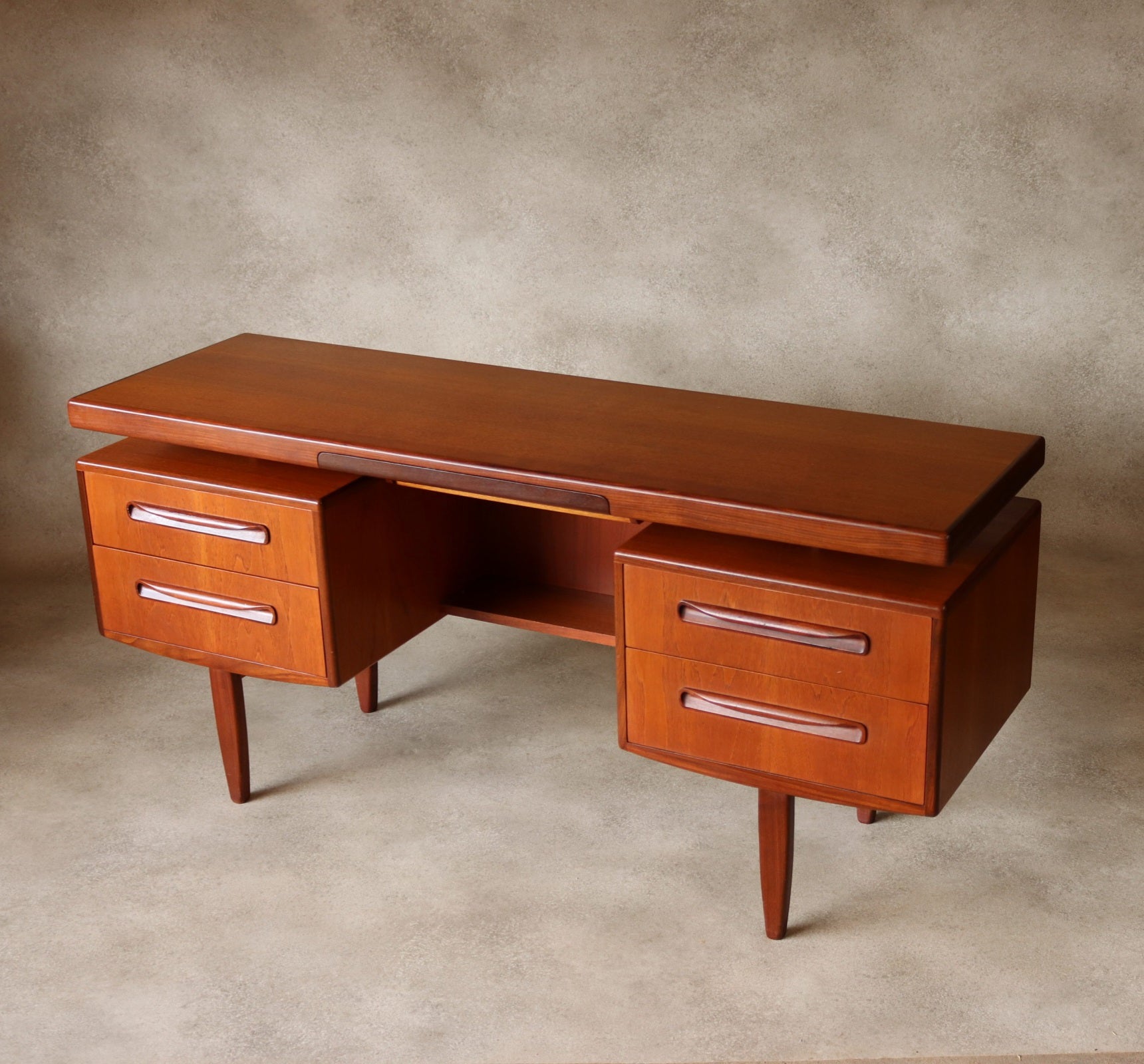 Mid Century G Plan Fresco Teak 'Floating' Desk / Dressing Table