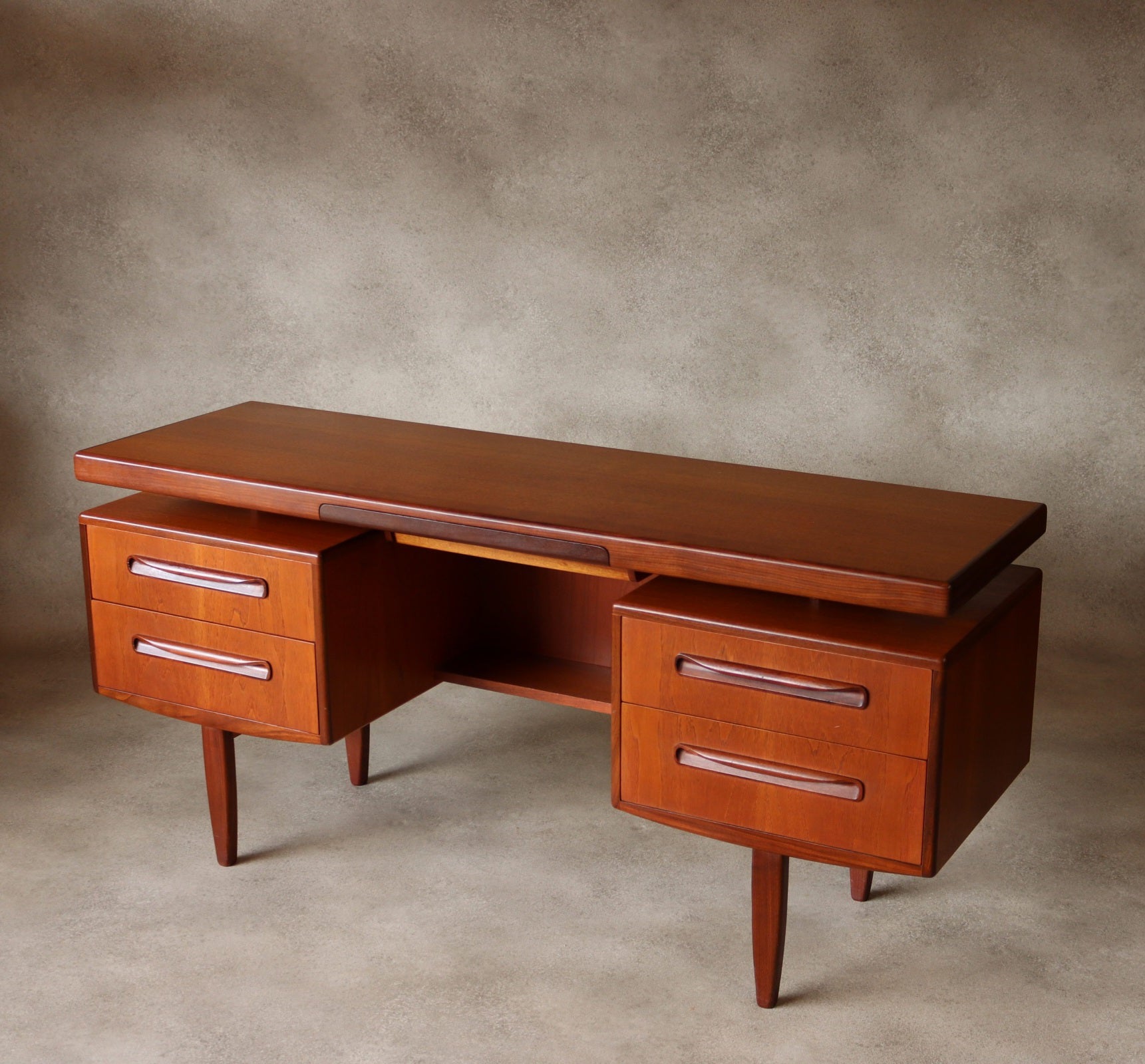 Mid Century G Plan Fresco Teak 'Floating' Desk / Dressing Table
