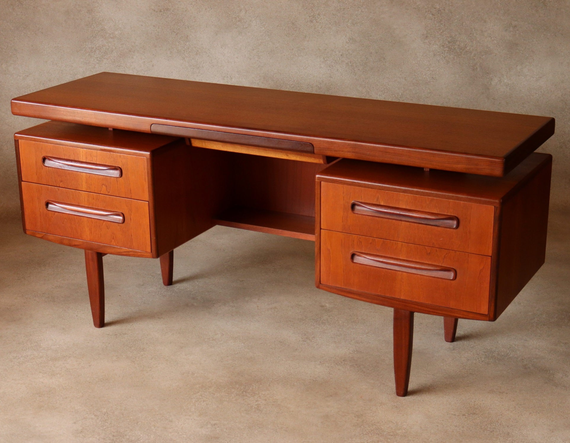 Mid Century G Plan Fresco Teak 'Floating' Desk / Dressing Table