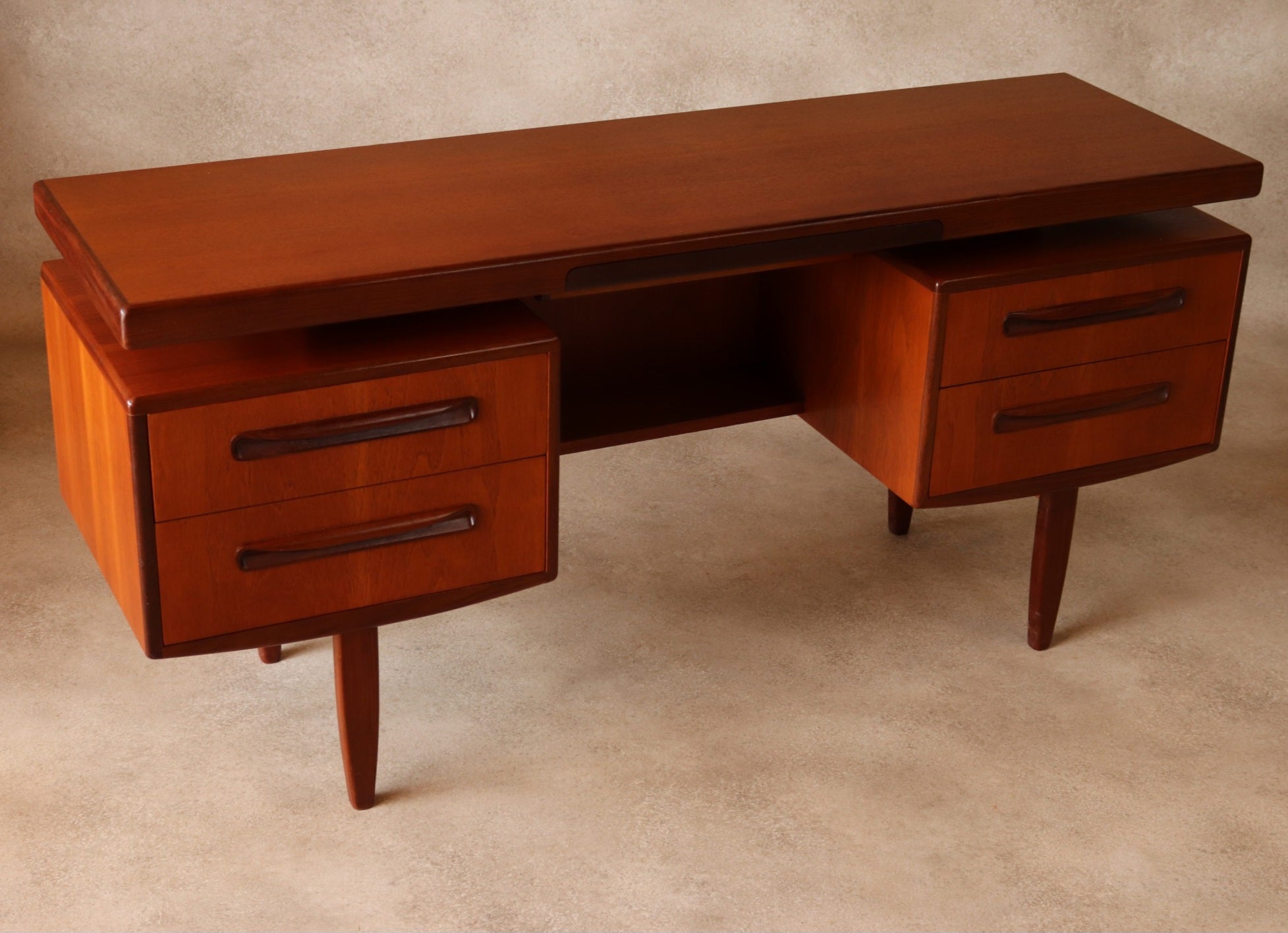 Mid Century G Plan Fresco Teak 'Floating' Desk / Dressing Table