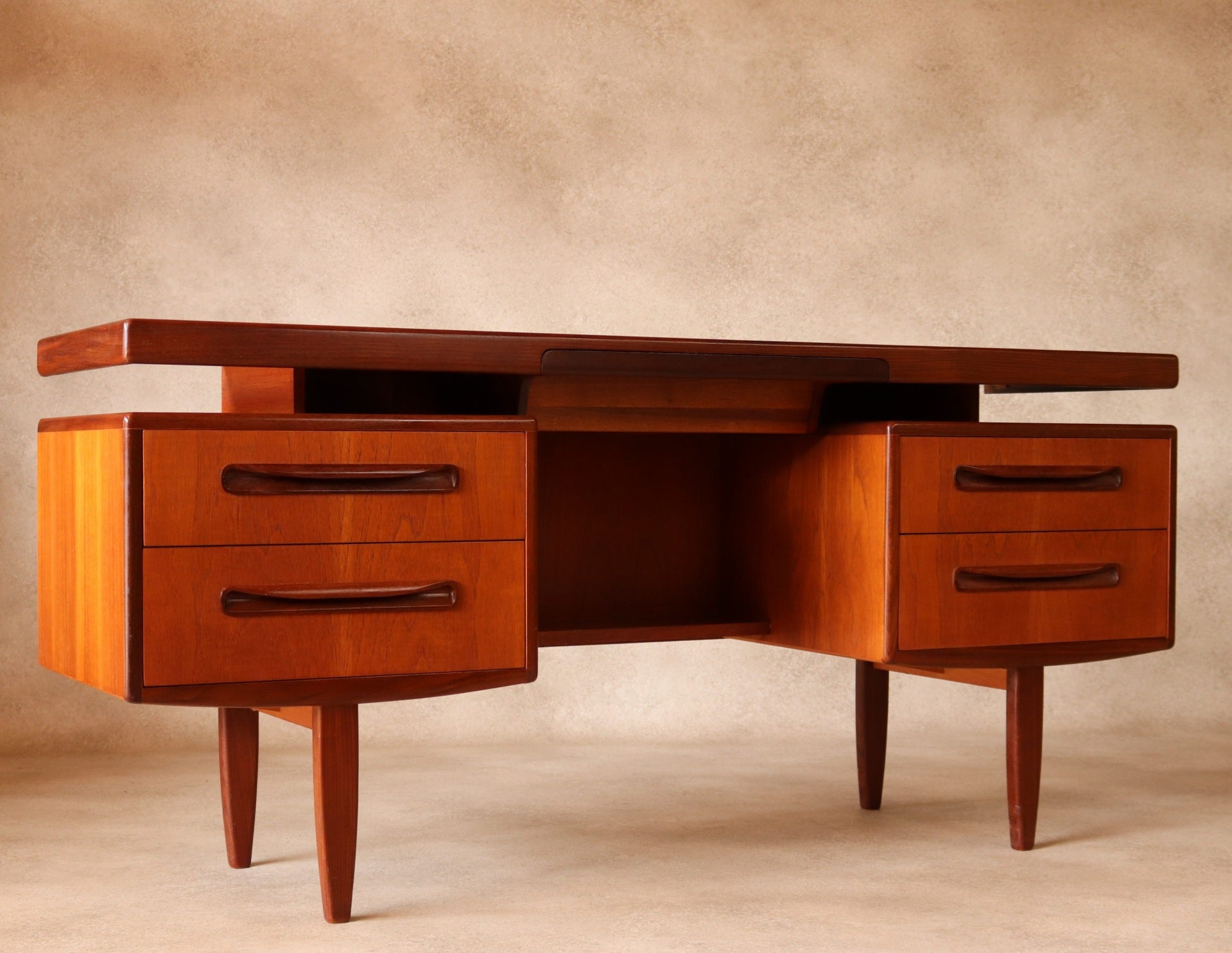 Mid Century G Plan Fresco Teak 'Floating' Desk / Dressing Table