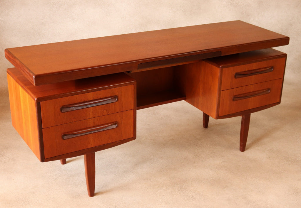 Mid Century G Plan Fresco Teak 'Floating' Desk / Dressing Table