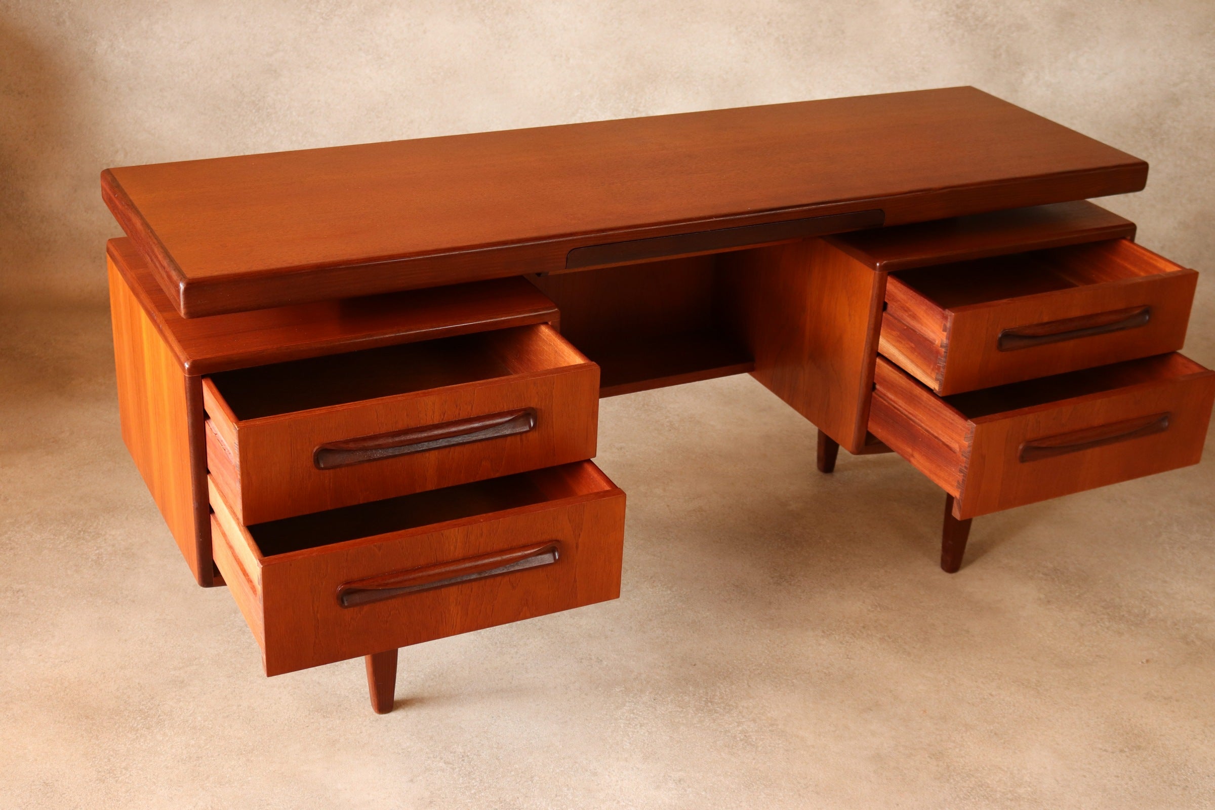 Mid Century G Plan Fresco Teak 'Floating' Desk / Dressing Table