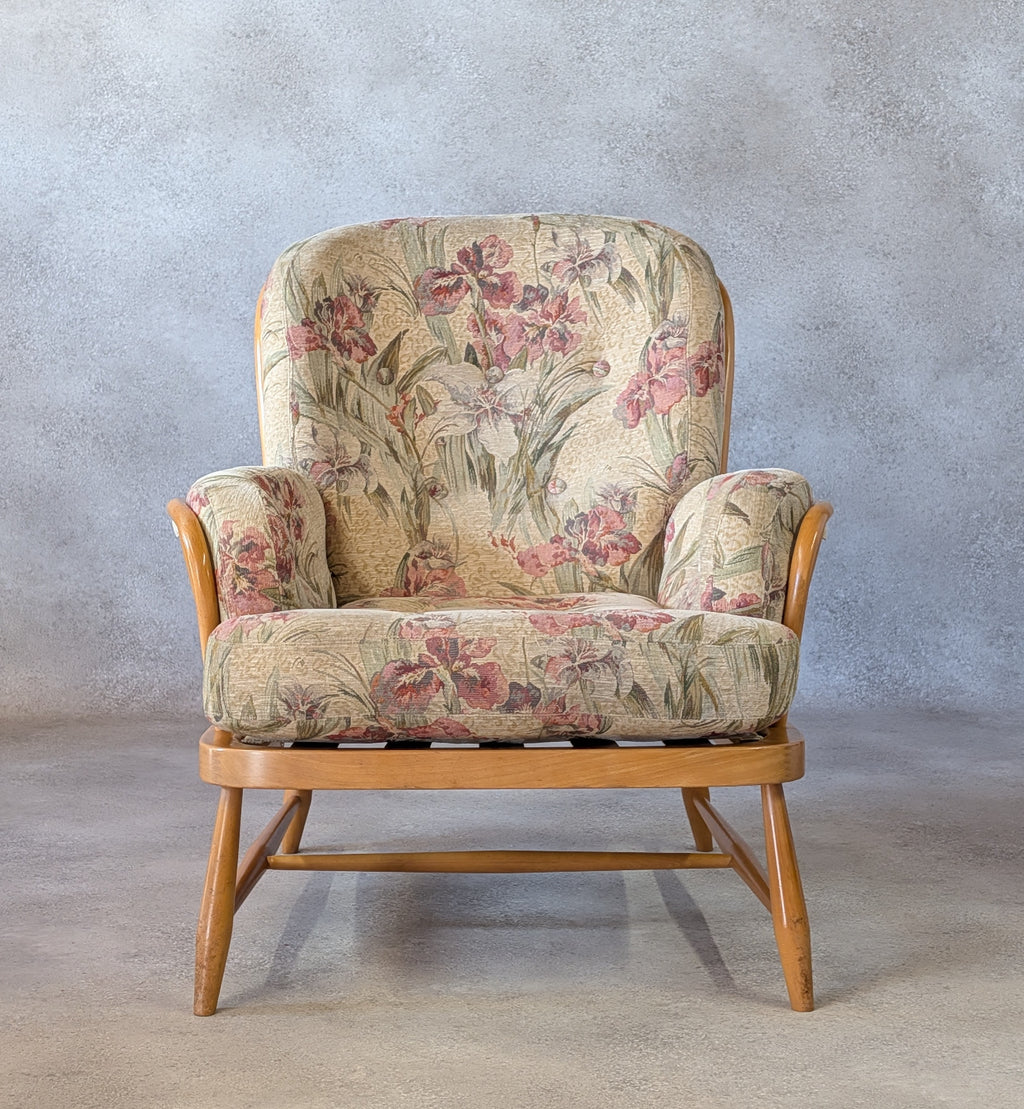 Vintage Ercol Blonde Windsor Jubilee 766 Armchair