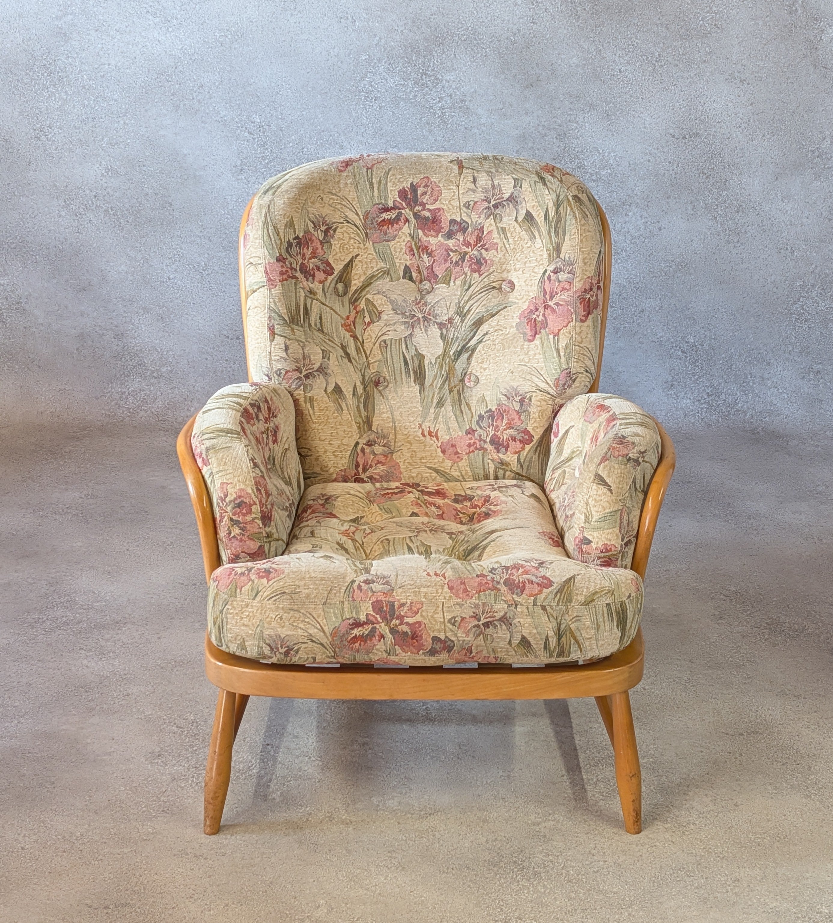 Vintage Ercol Blonde Windsor Jubilee 766 Armchair