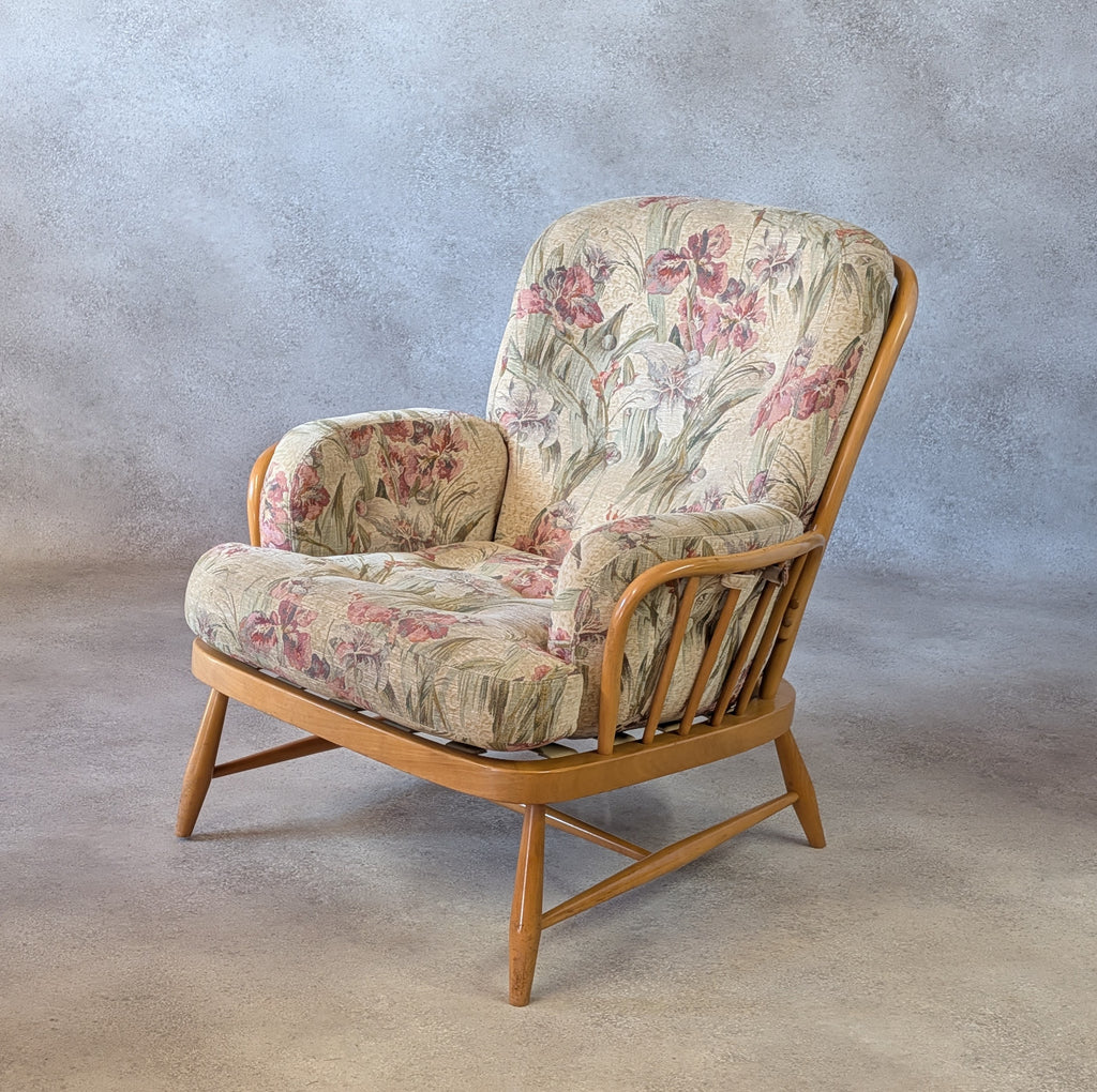 Vintage Ercol Blonde Windsor Jubilee 766 Armchair
