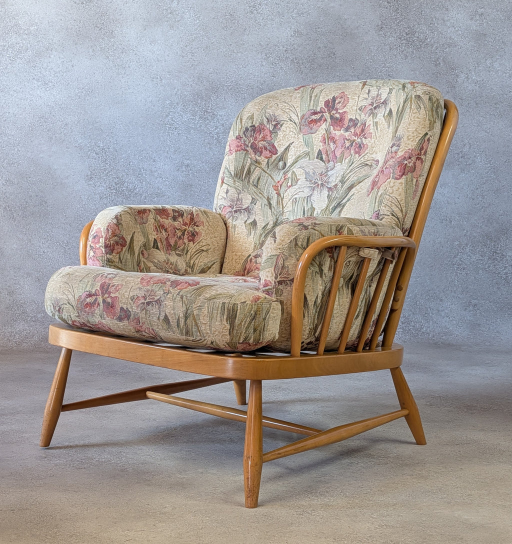 Vintage Ercol Blonde Windsor Jubilee 766 Armchair