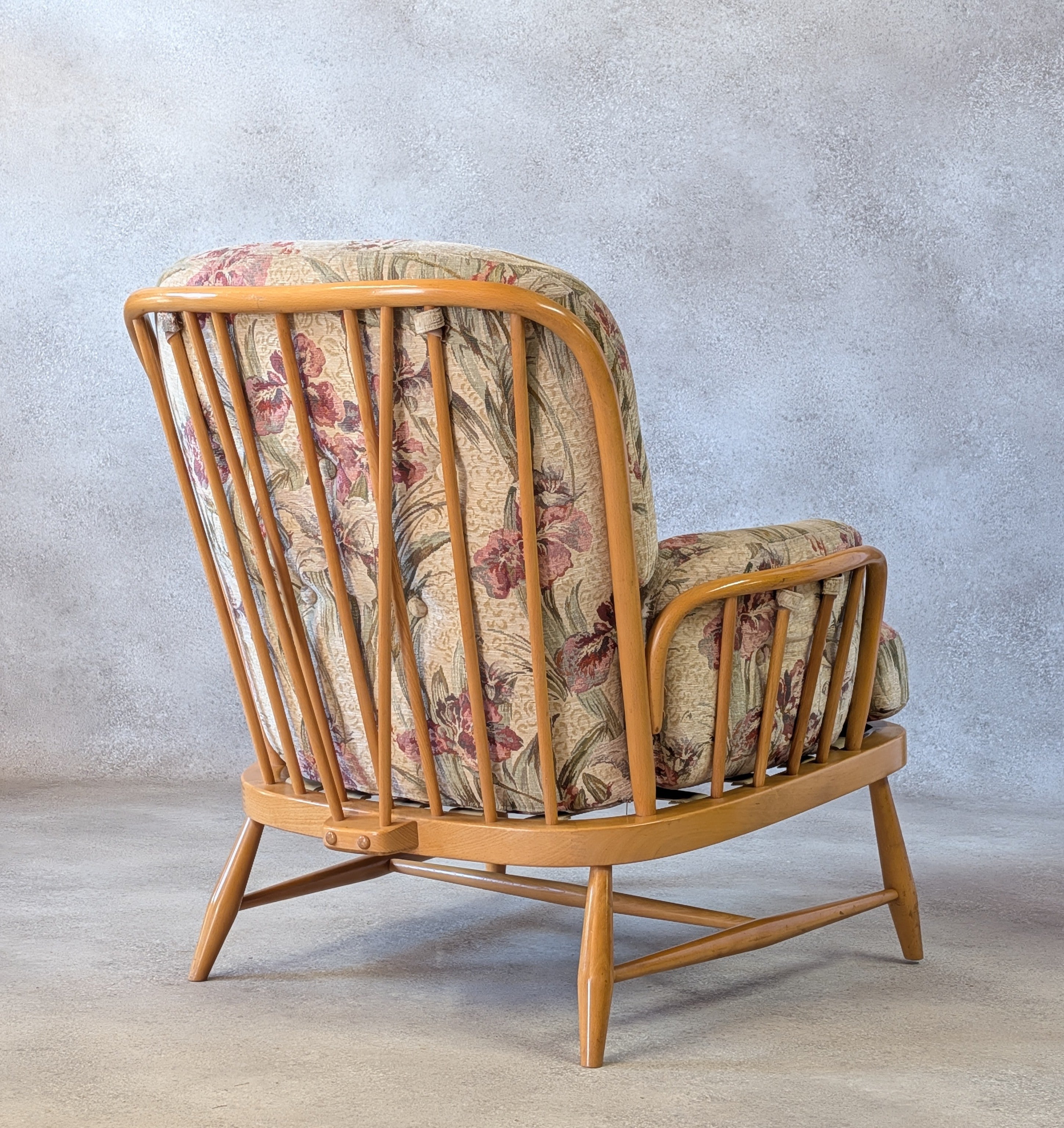 Vintage Ercol Blonde Windsor Jubilee 766 Armchair