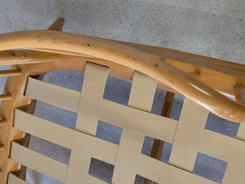 Vintage Ercol Blonde Windsor Jubilee 766 Armchair