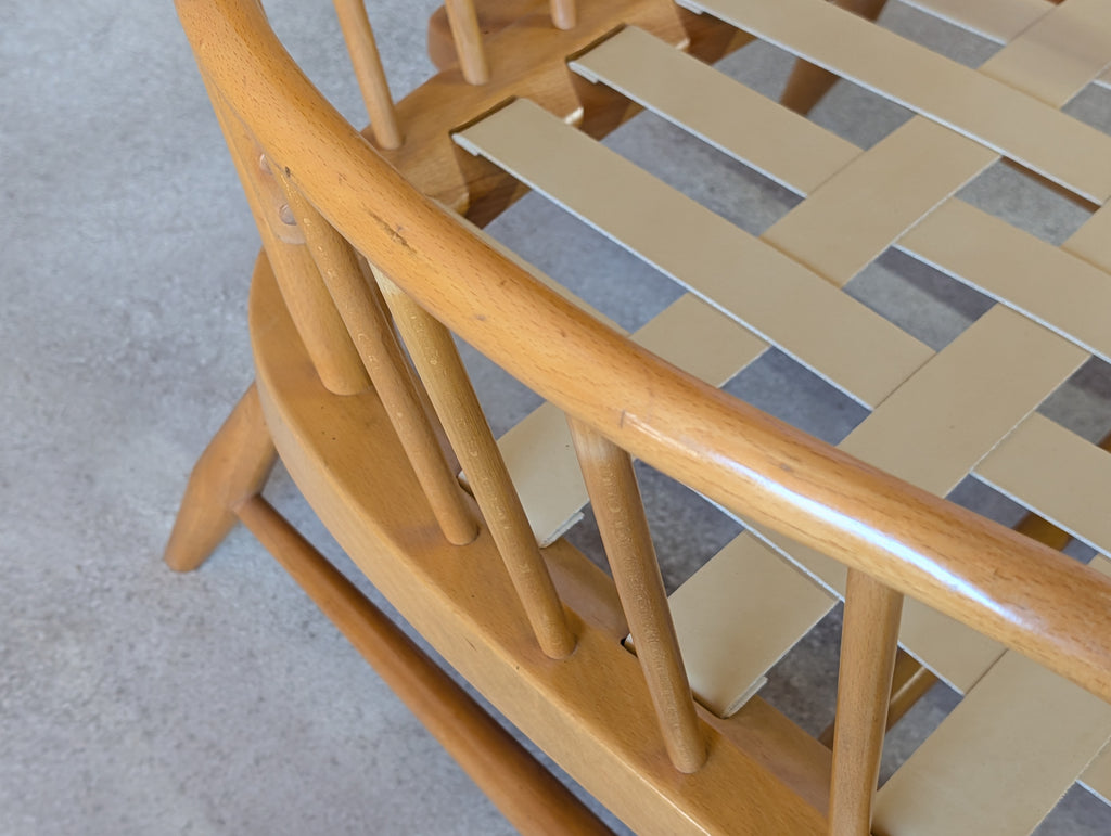 Vintage Ercol Blonde Windsor Jubilee 766 Armchair