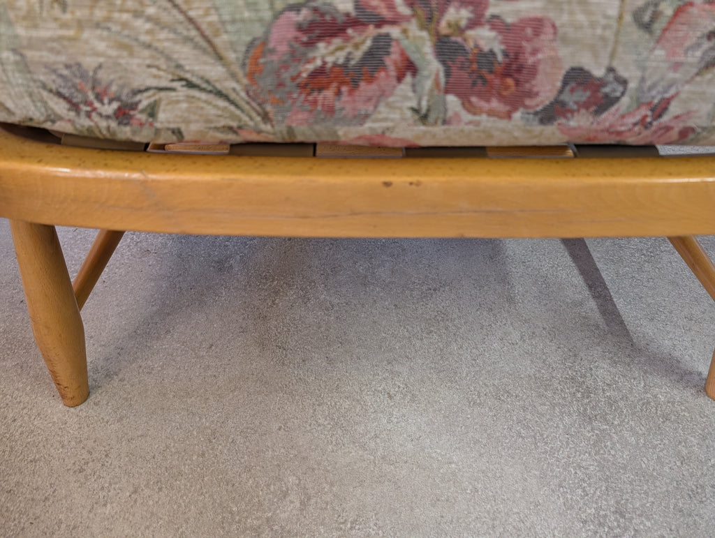 Vintage Ercol 766 Jubilee Blonde Beech Armchair