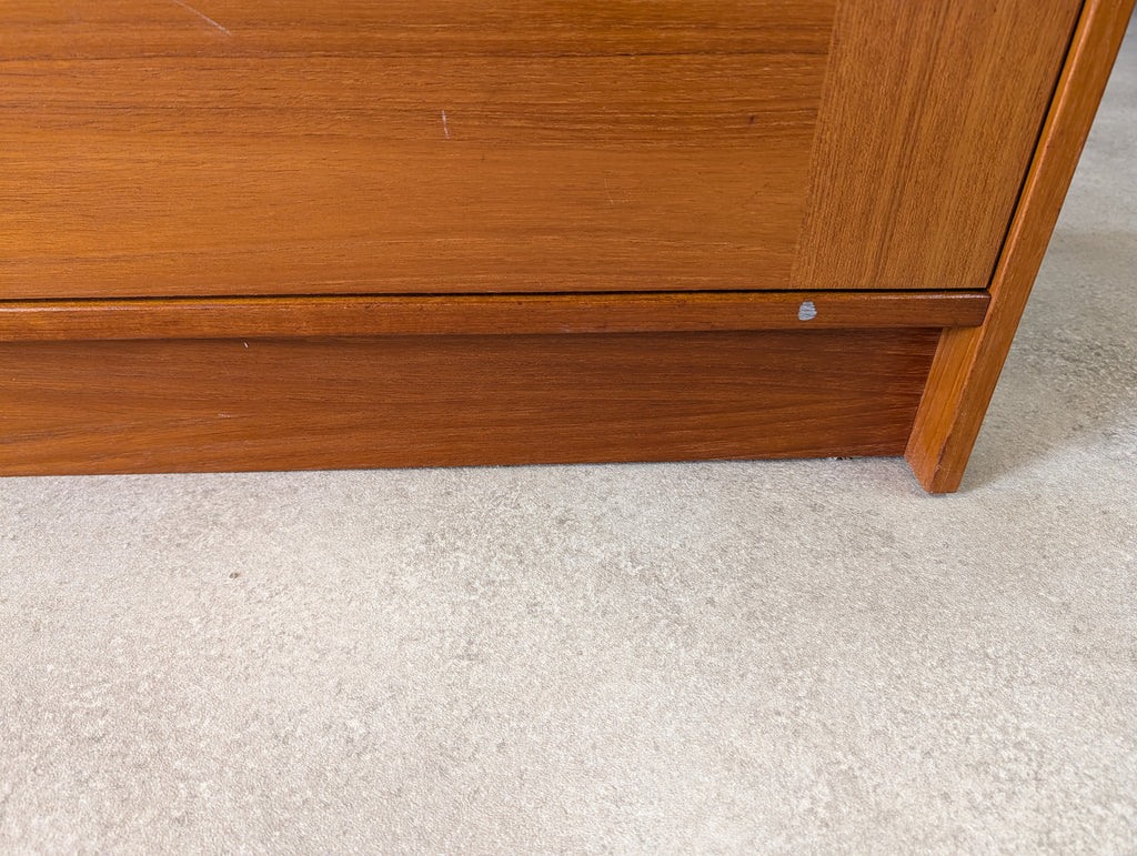 Mid Century Domino Mobler Teak Bookcase - Vintage Danish Wall Unit MCM