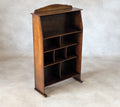 Antique Arts And Crafts Oak Open BookcaseArt Nouveau Liberty Style C.1910