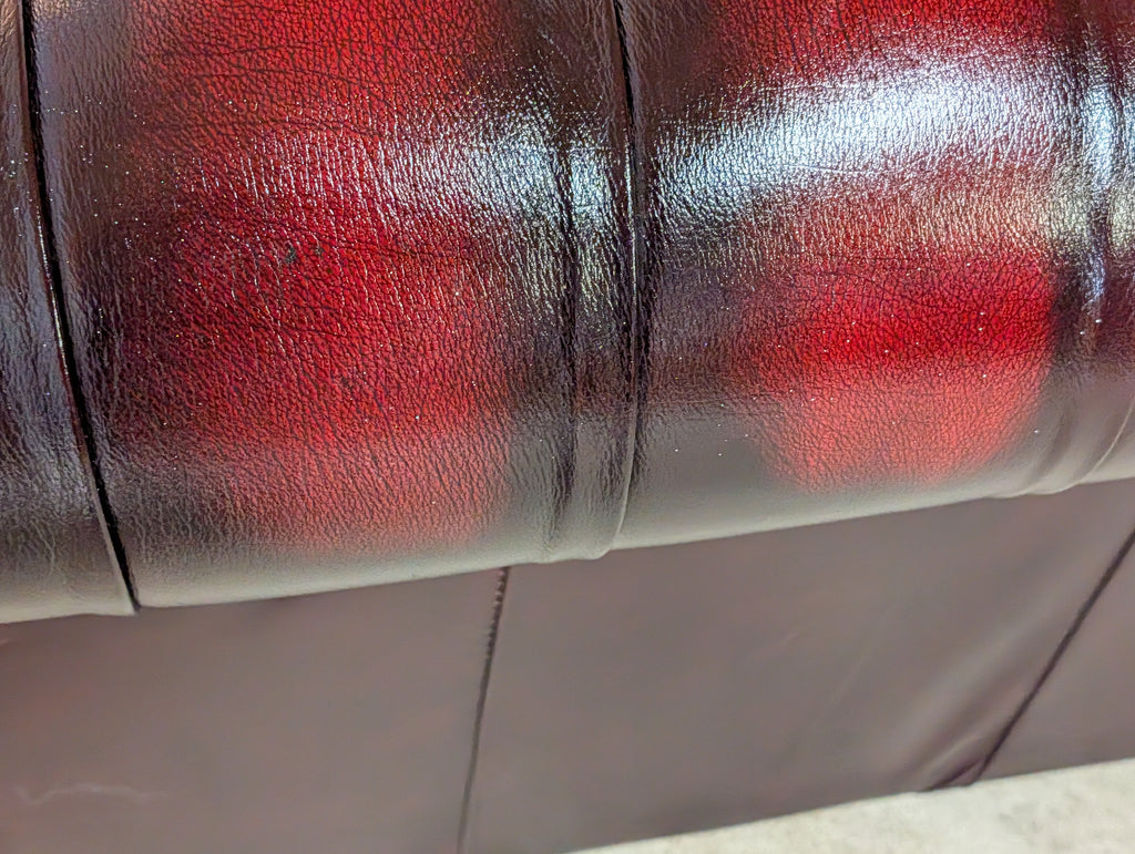 Vintage Oxblood Red Leather Chesterfield Club Chair Armchair