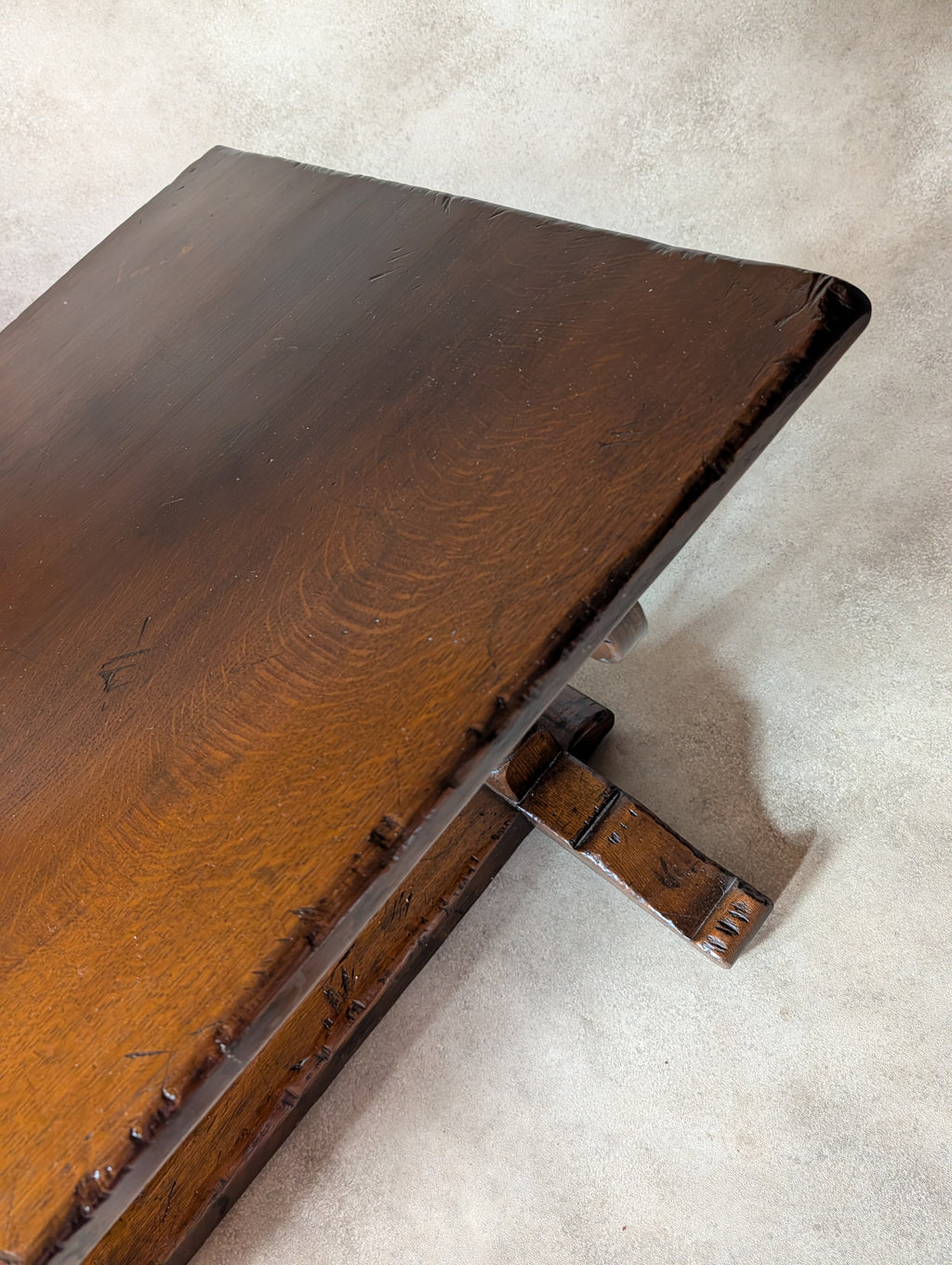 Vintage Oak 17th Century Style Refectory Dining Table