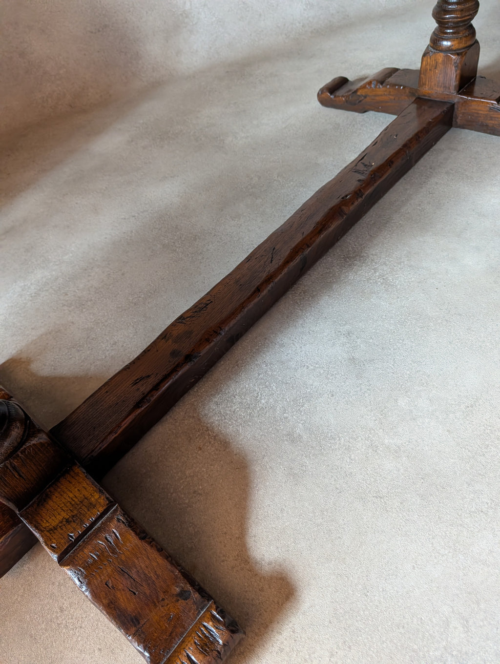 Vintage Oak 17th Century Style Refectory Dining Table
