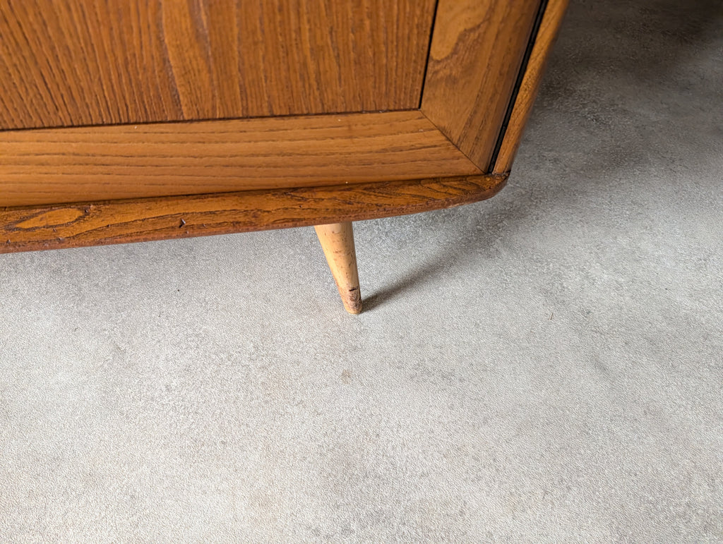 Vintage Ercol 467 Blonde Elm Windsor Sideboard 1960s