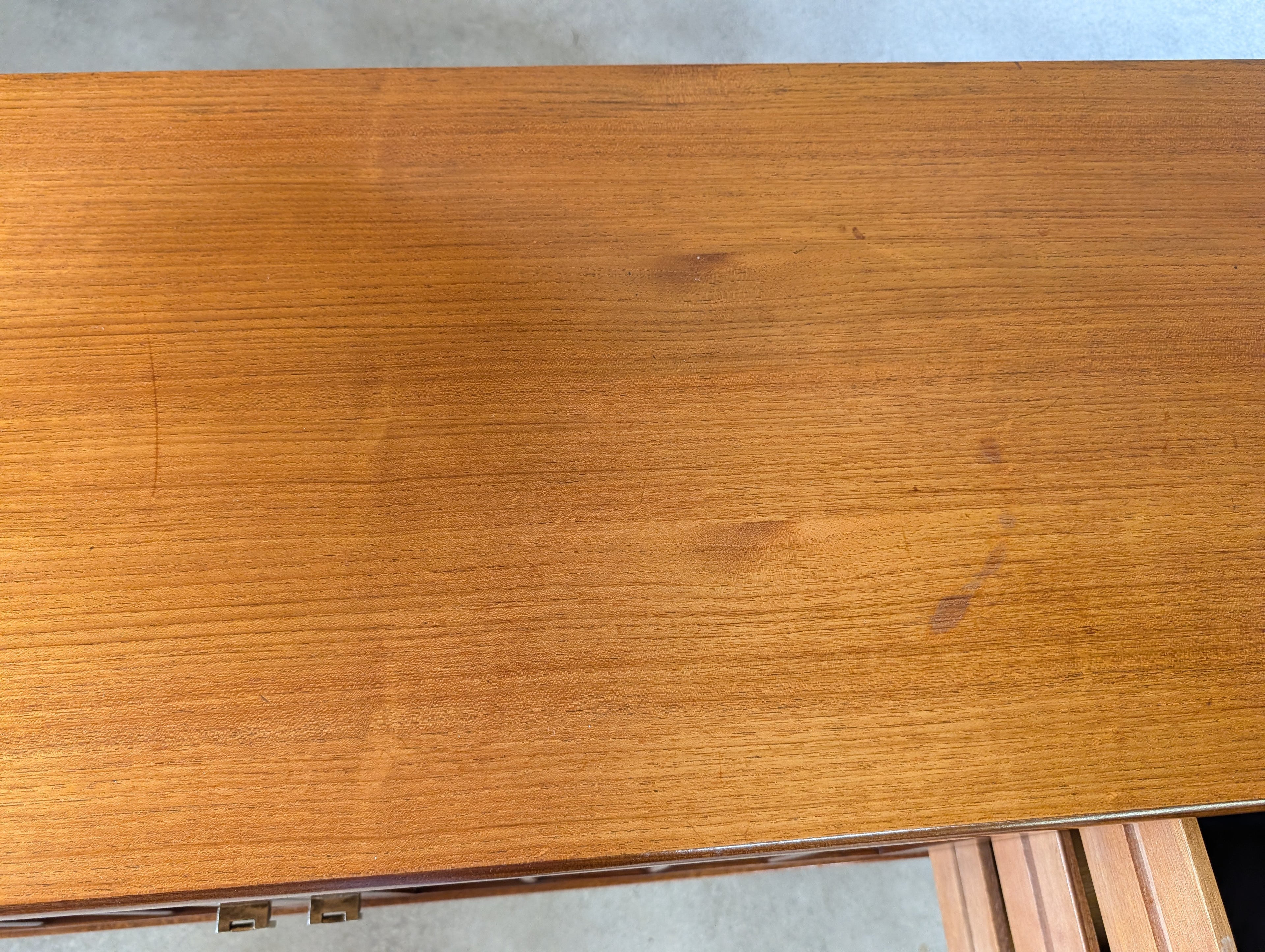 Mid Century Younger Teak Long Sideboard Vintage 1960s
