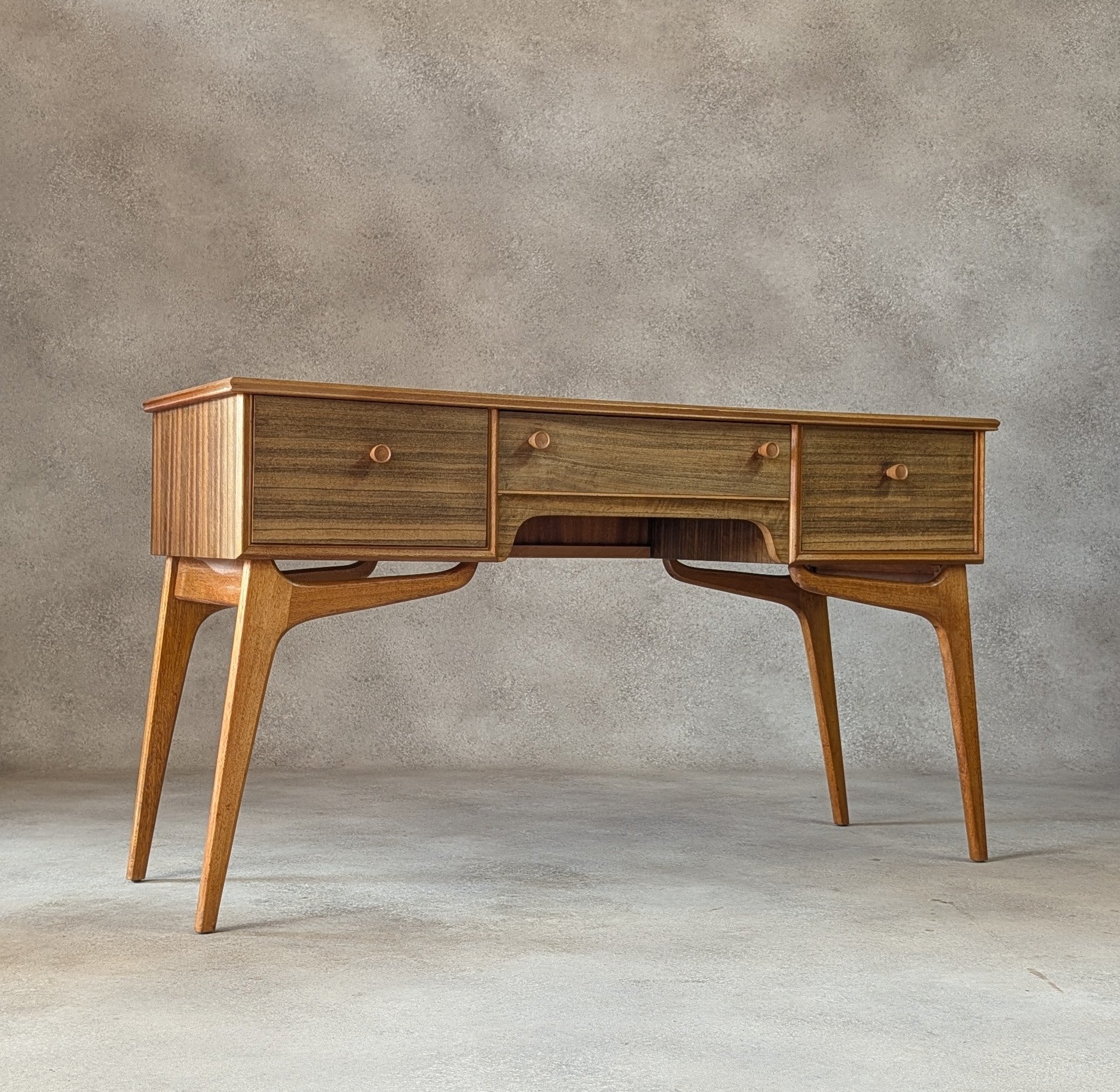 Mid Century Alfred Cox Walnut Desk / Dressing Table 1950s/60s