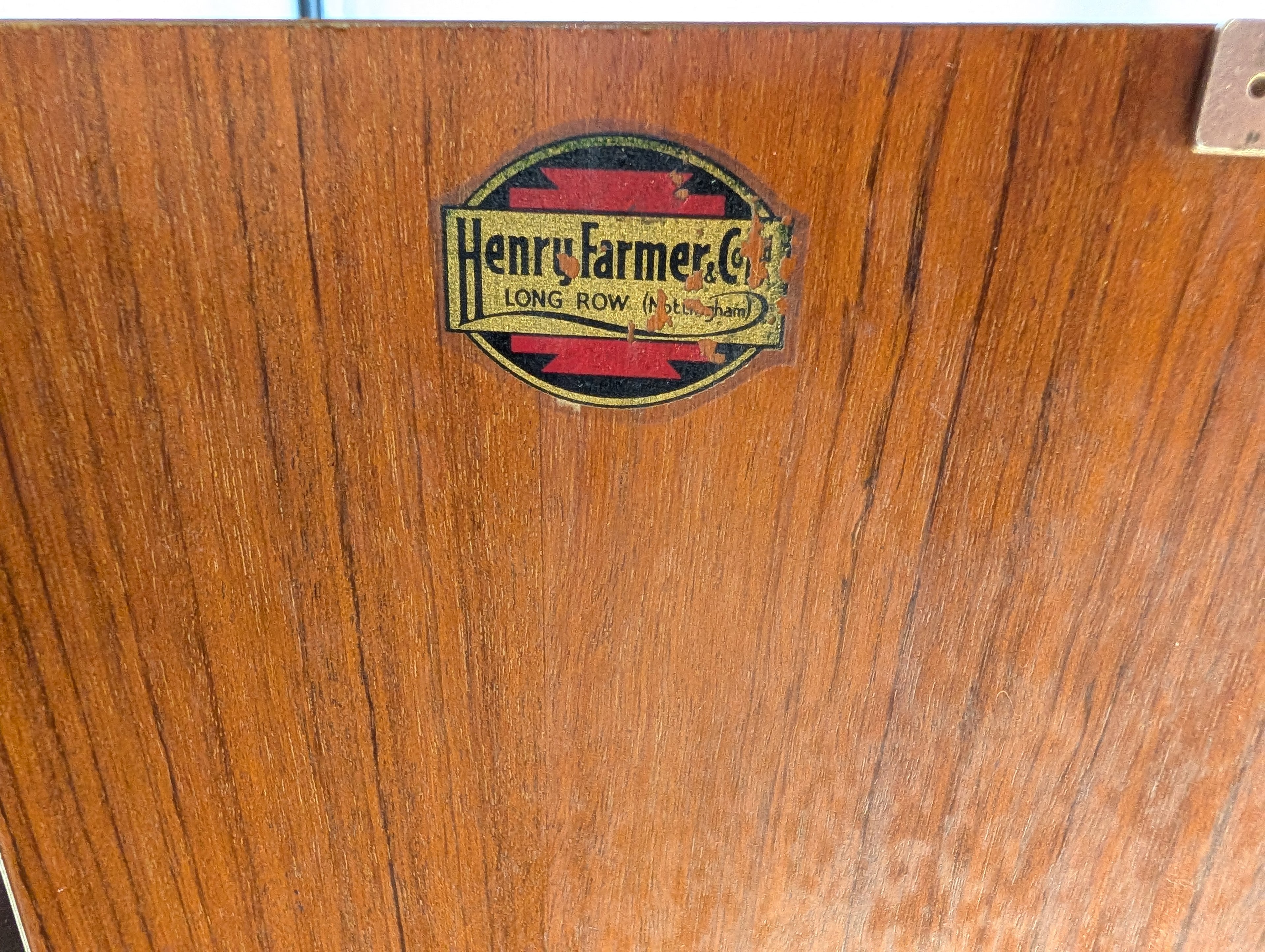 Mid Century Teak Vinyl Record Cabinet With Bi Fold Doors