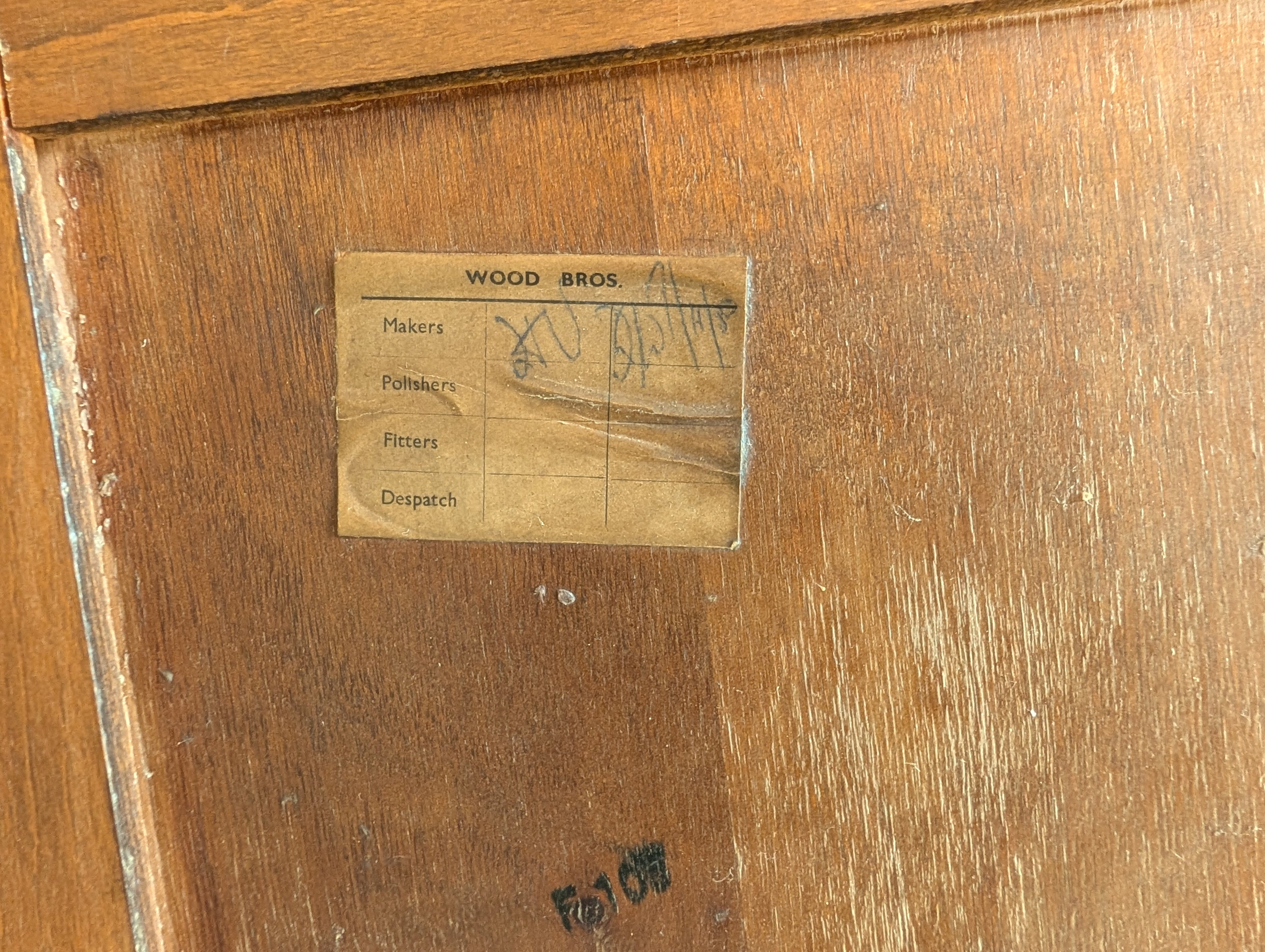 Wood Bros 'Old Charm' Oak Compact Gentleman's Fitted Wardrobe / Hall Robe